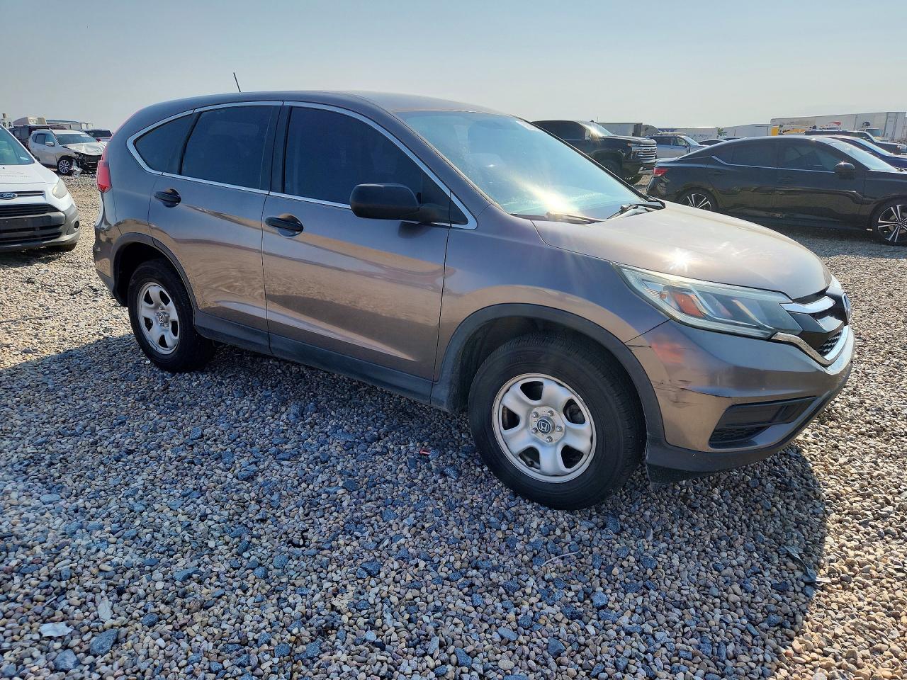 2015 Honda Cr-v Lx Gray vin: 5J6RM3H37FL002518