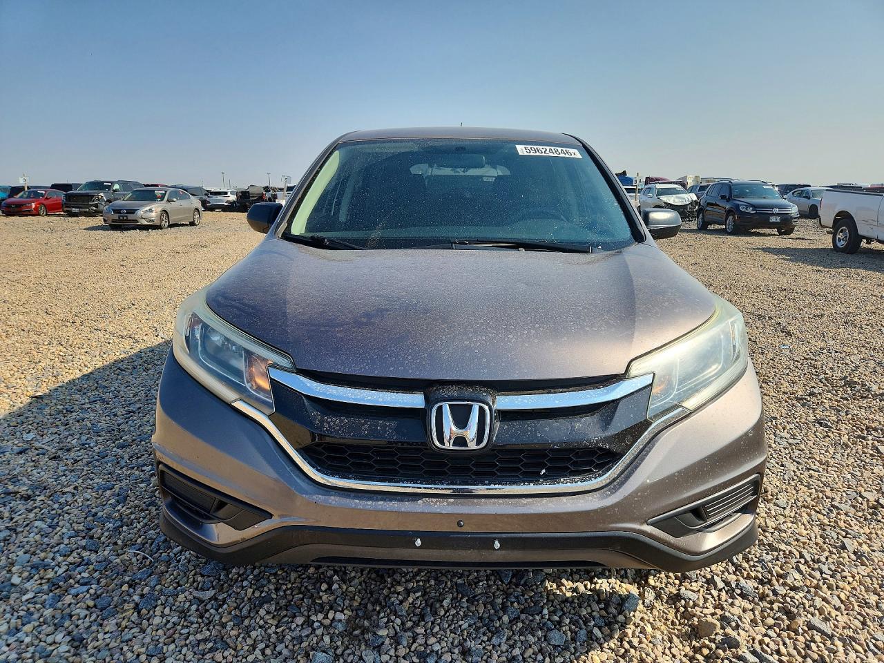 2015 Honda Cr-v Lx Gray vin: 5J6RM3H37FL002518