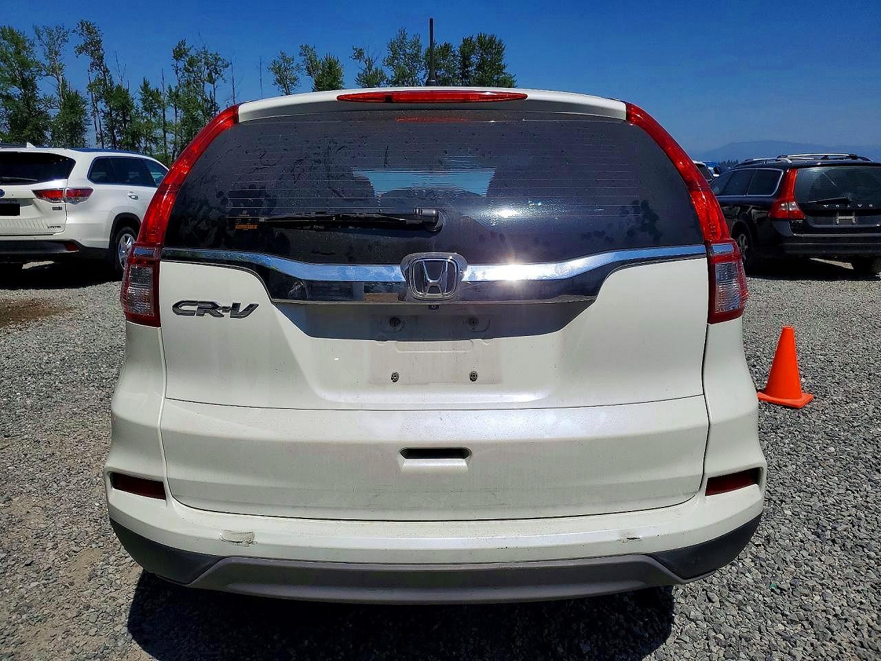 2015 Honda Cr-v Lx White vin: 5J6RM3H37FL019397
