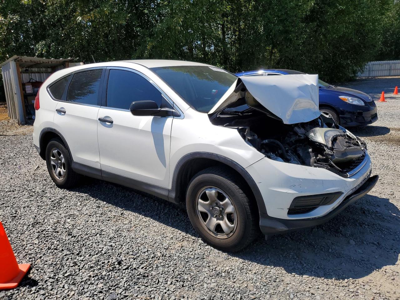 2015 Honda Cr-v Lx White vin: 5J6RM3H37FL019397