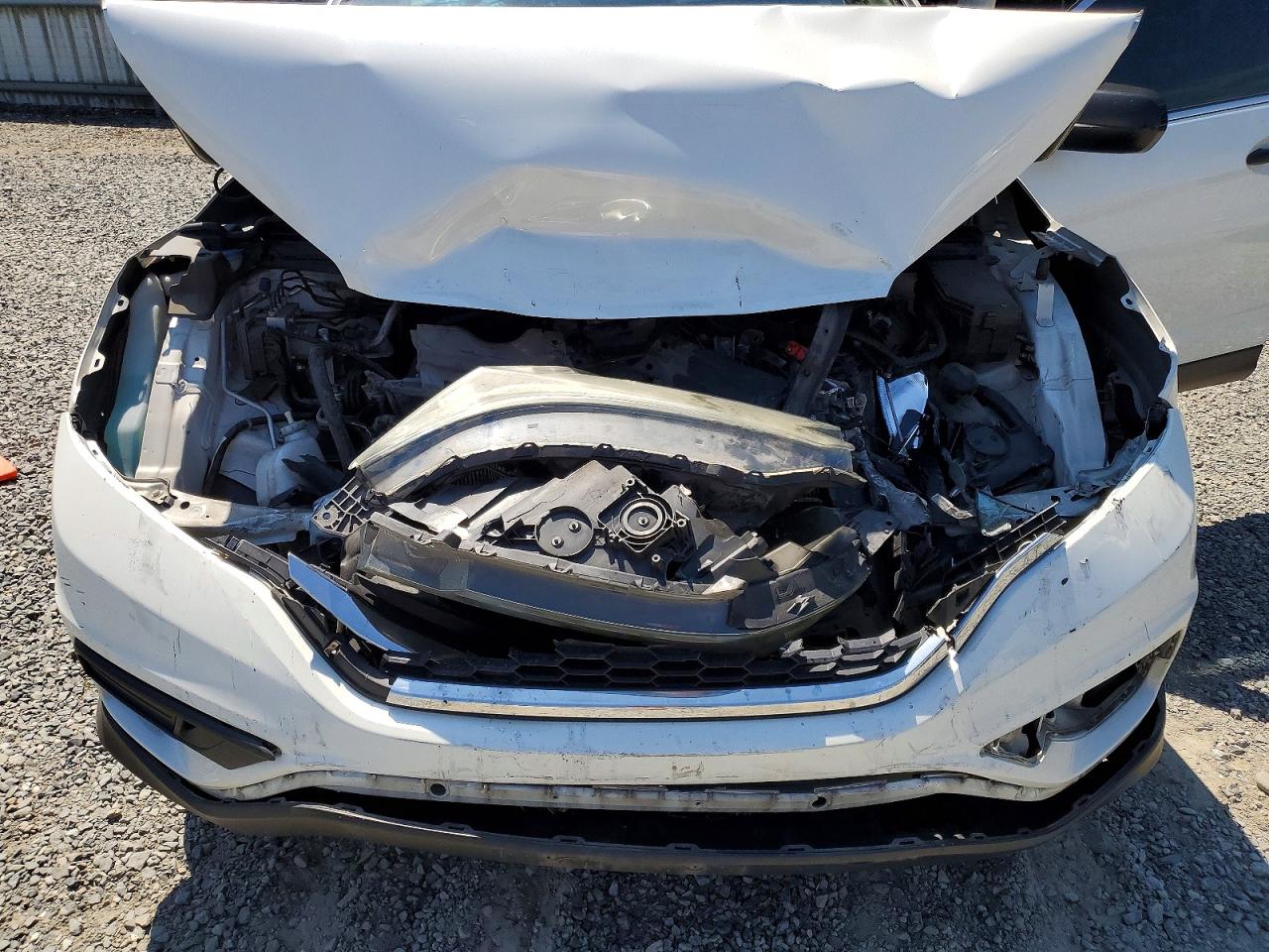 2015 Honda Cr-v Lx White vin: 5J6RM3H37FL019397