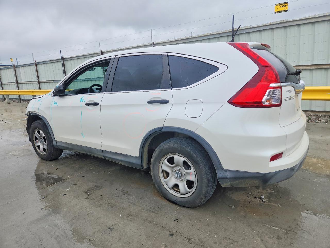 2016 Honda Cr-v Lx White vin: 5J6RM3H37GL005579