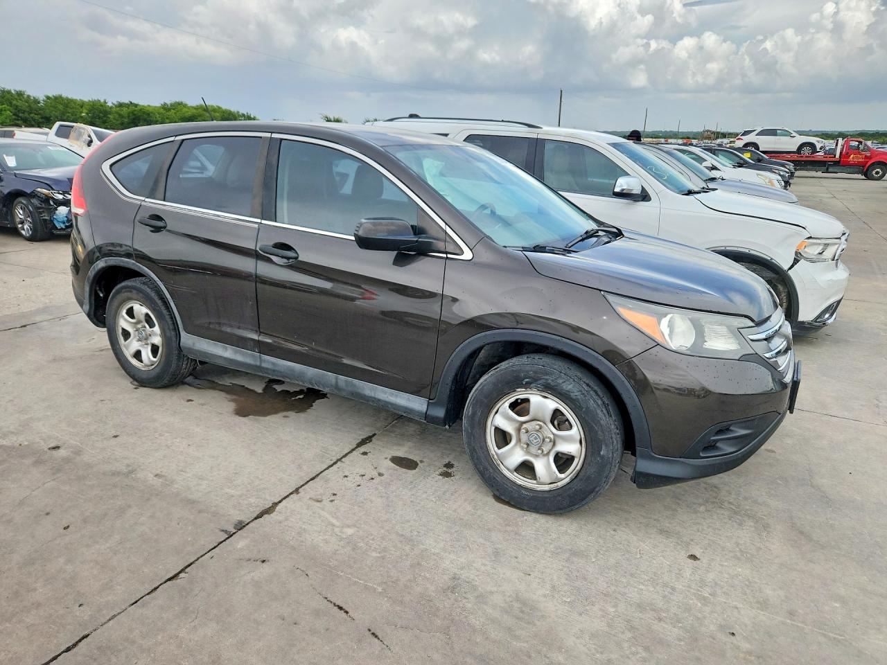 2013 Honda Cr-v Lx Gray vin: 5J6RM3H38DL008485