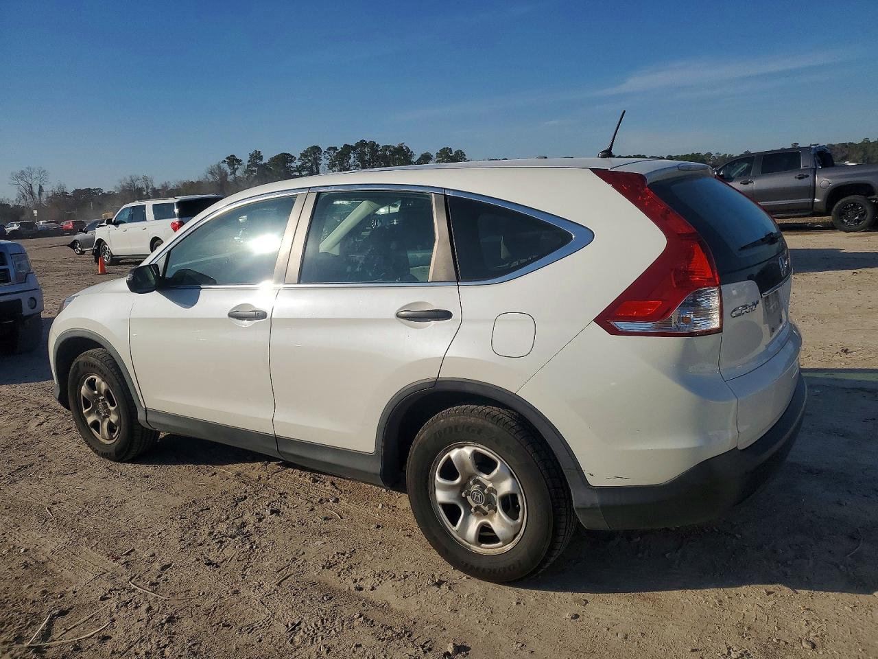 2013 Honda Cr-v Lx White vin: 5J6RM3H38DL012911