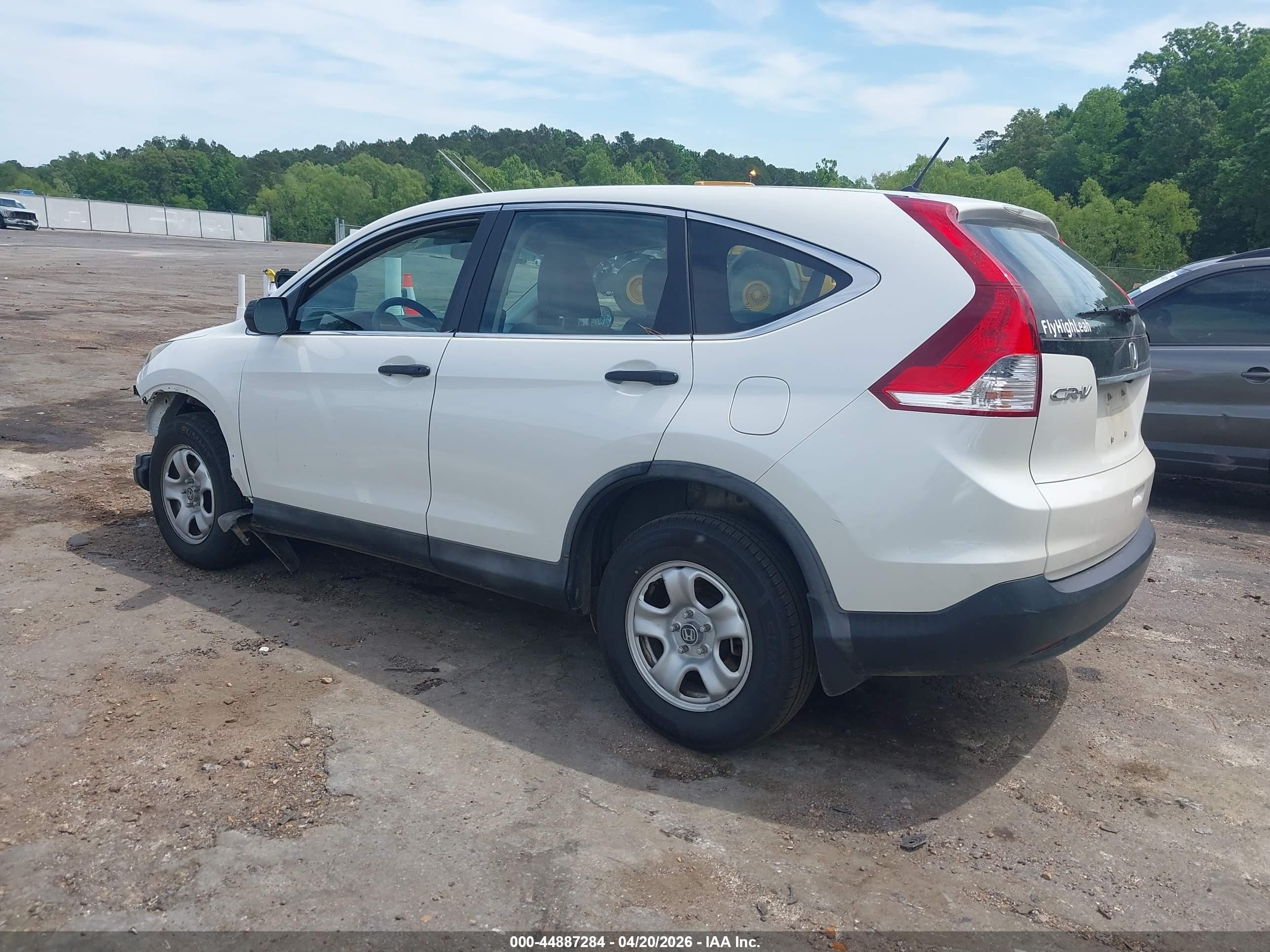 2013 Honda Cr-v Lx White vin: 5J6RM3H38DL048775