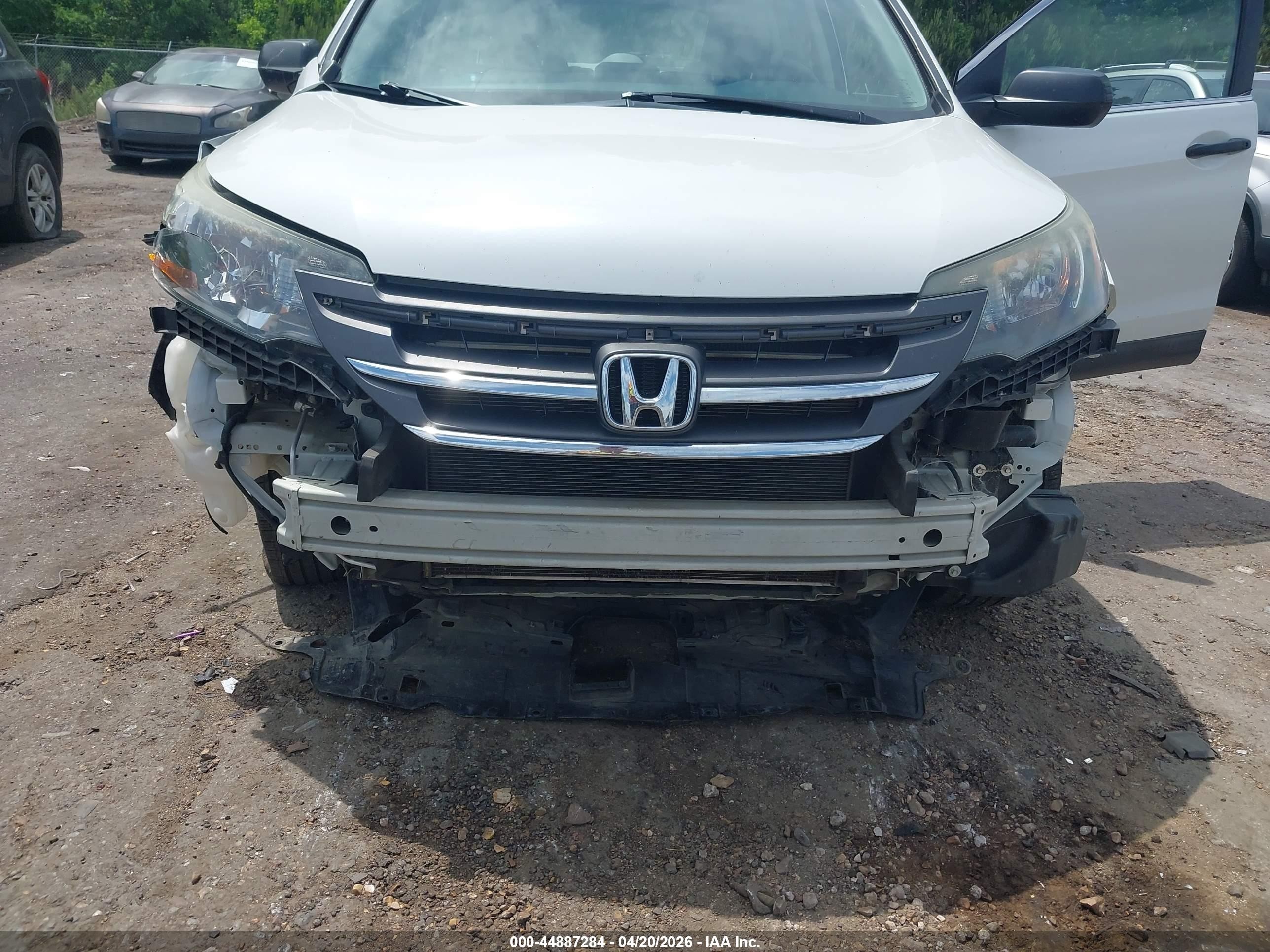 2013 Honda Cr-v Lx White vin: 5J6RM3H38DL048775