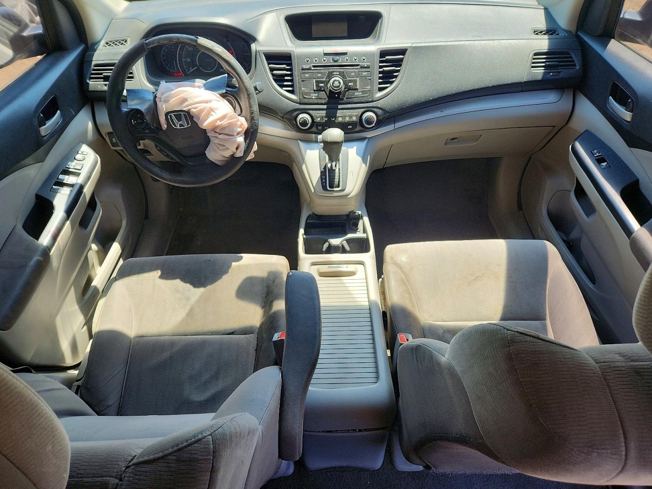 2014 Honda Cr-v Lx White vin: 5J6RM3H38EL005989