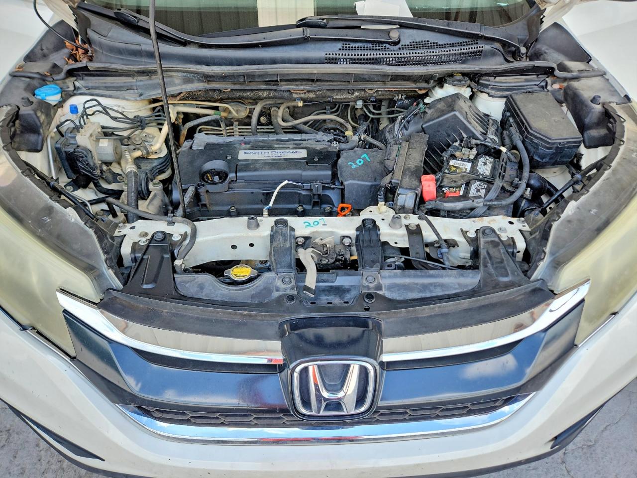 2015 Honda Cr-v Lx Белый vin: 5J6RM3H38FL013639