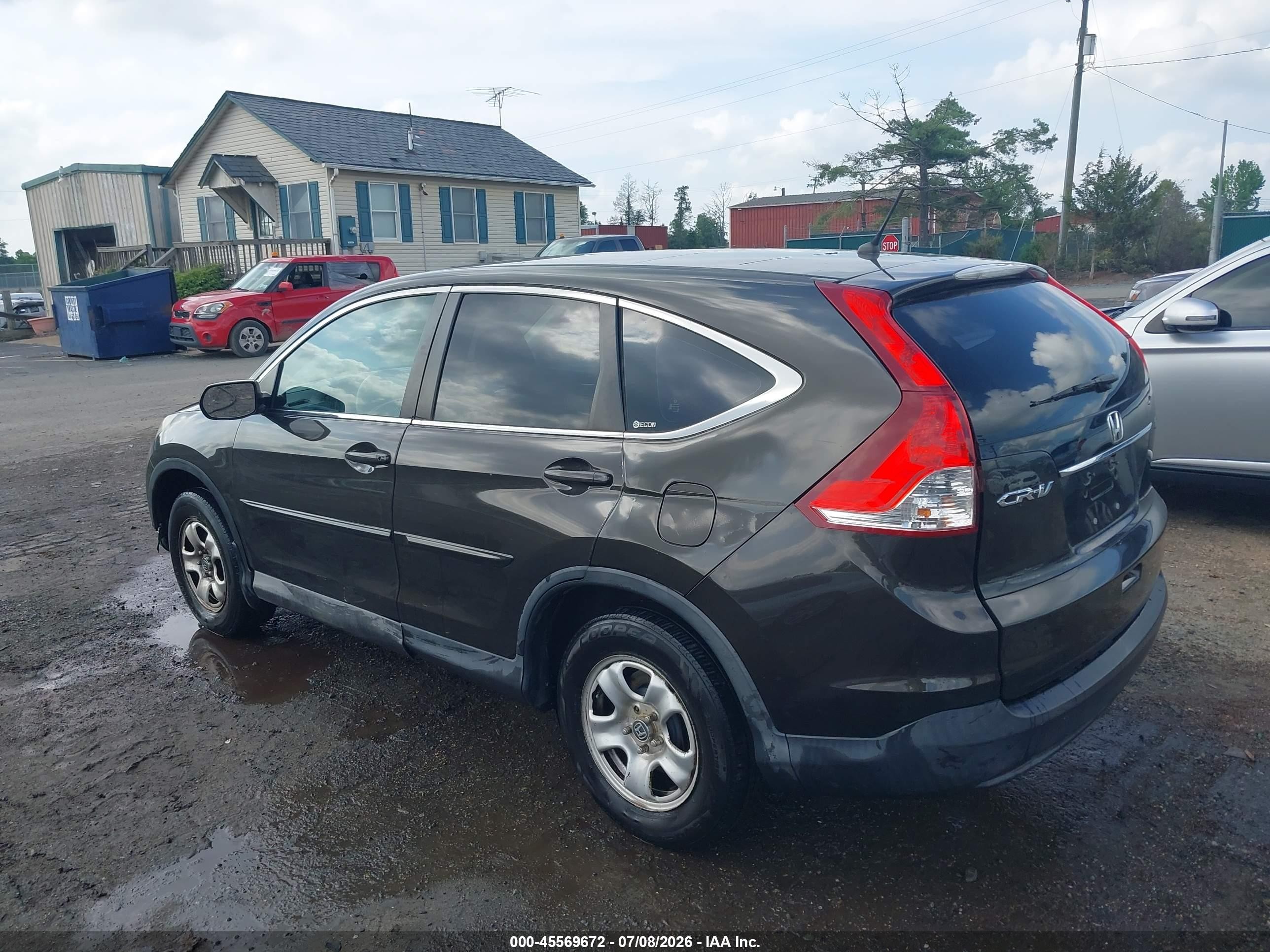 2012 Honda Cr-v Lx Brown vin: 5J6RM3H39CL012074
