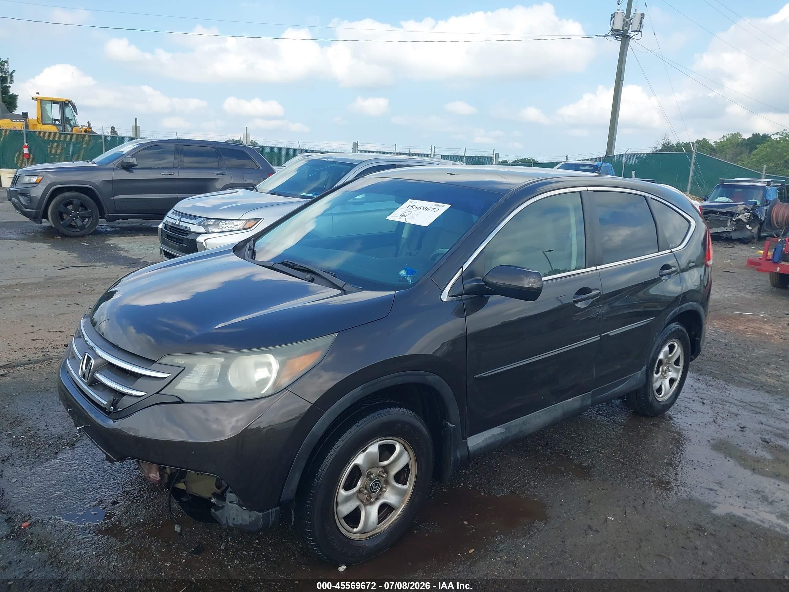 2012 Honda Cr-v Lx Brown vin: 5J6RM3H39CL012074