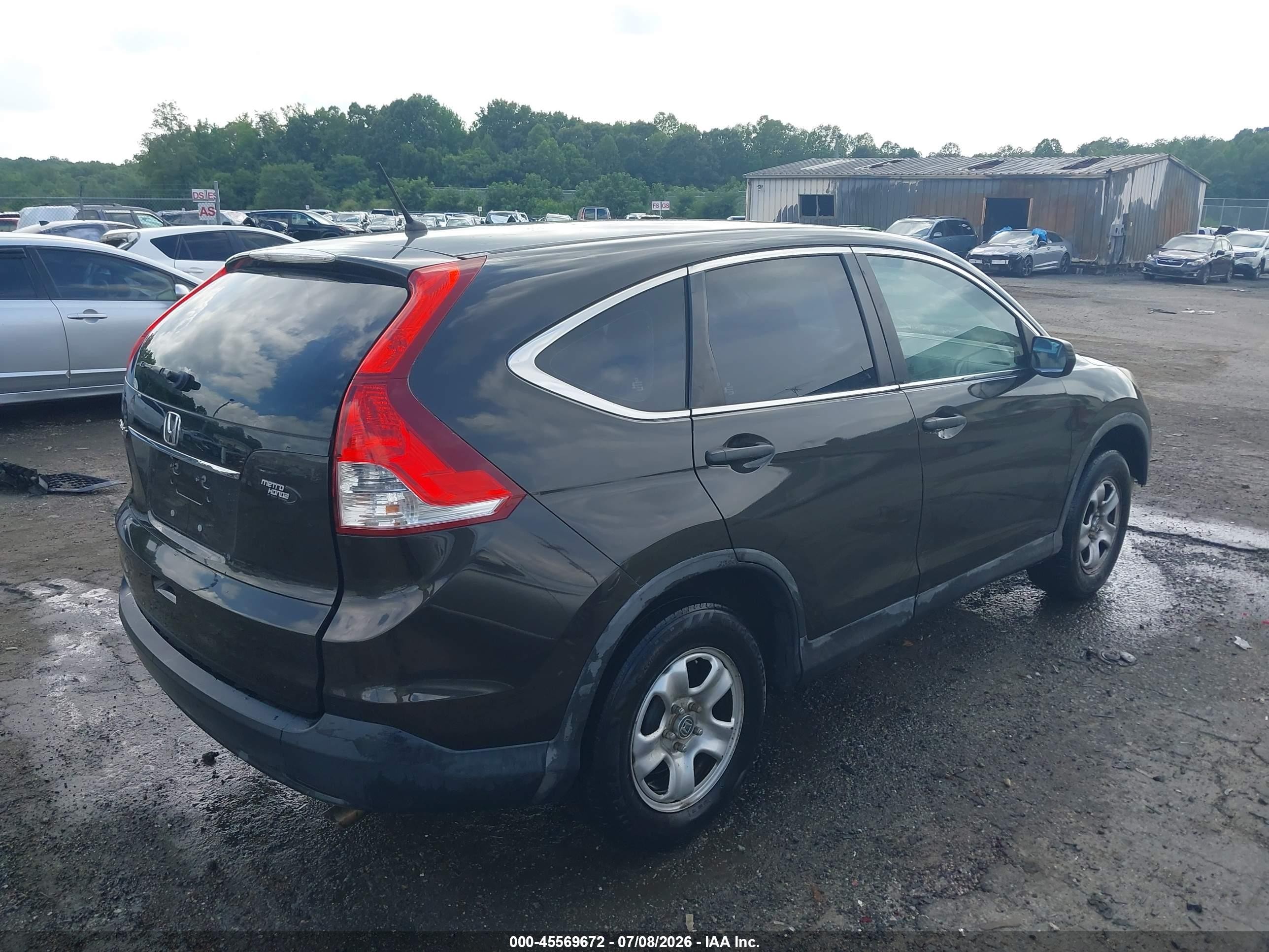 2012 Honda Cr-v Lx Brown vin: 5J6RM3H39CL012074