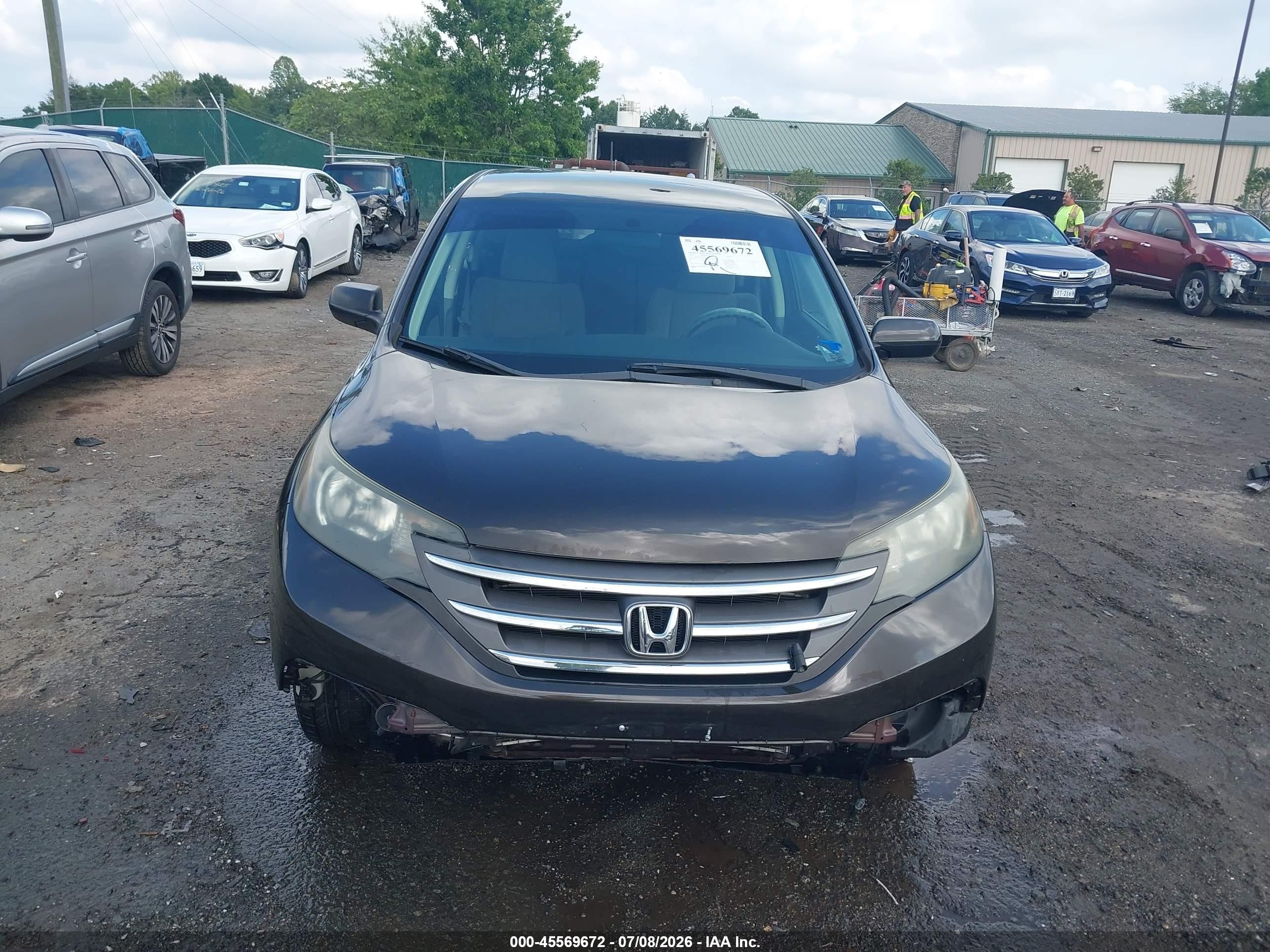 2012 Honda Cr-v Lx Brown vin: 5J6RM3H39CL012074