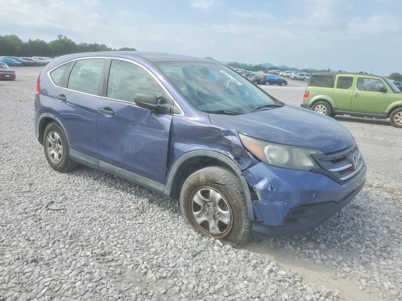 2012 Honda Cr-v Lx Blue vin: 5J6RM3H39CL020997