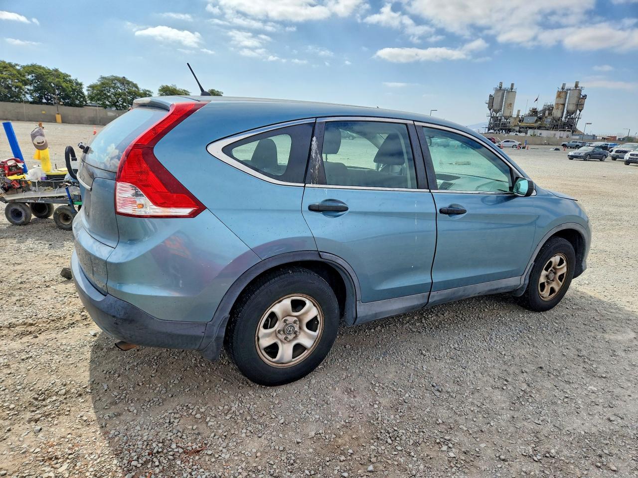 2013 Honda Cr-v Lx Blue vin: 5J6RM3H39DL013372