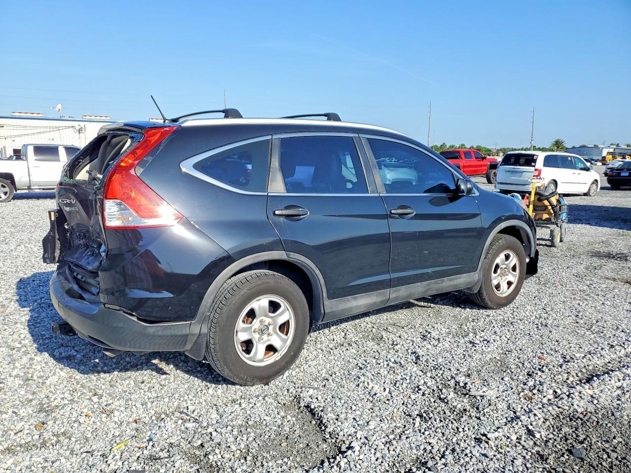 2013 Honda Cr-v Lx Black vin: 5J6RM3H39DL035226