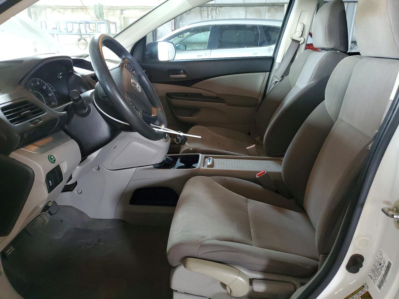 2013 Honda Cr-v Lx White vin: 5J6RM3H39DL044539