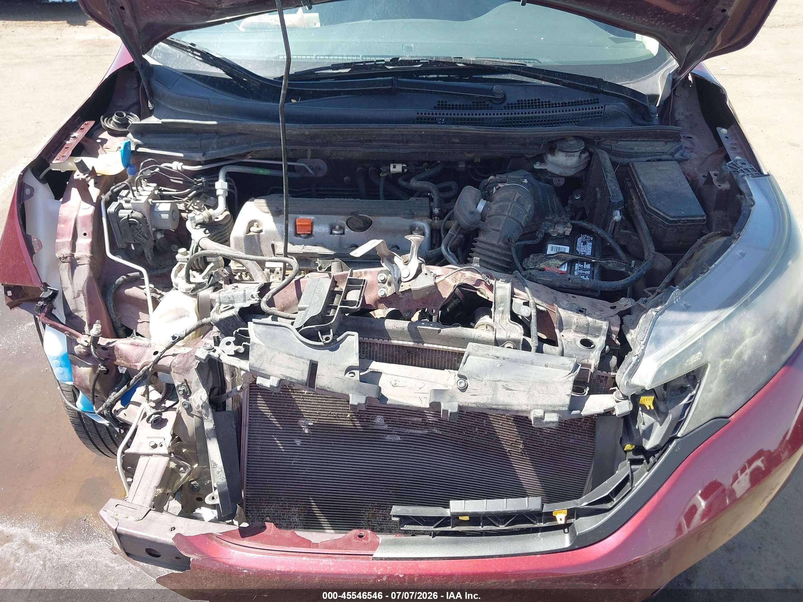 2014 Honda Cr-v Lx Maroon vin: 5J6RM3H39EL004432