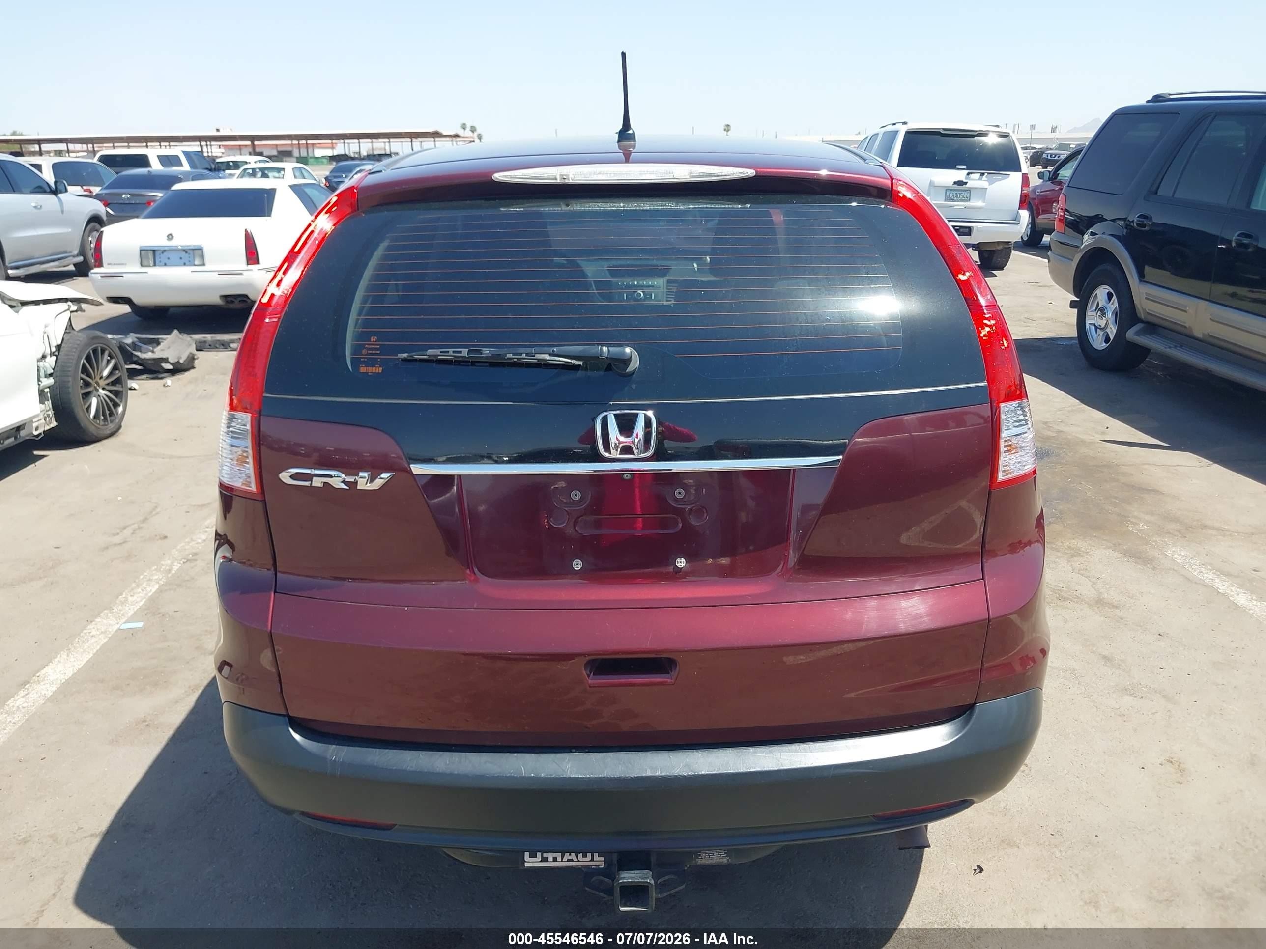 2014 Honda Cr-v Lx Maroon vin: 5J6RM3H39EL004432