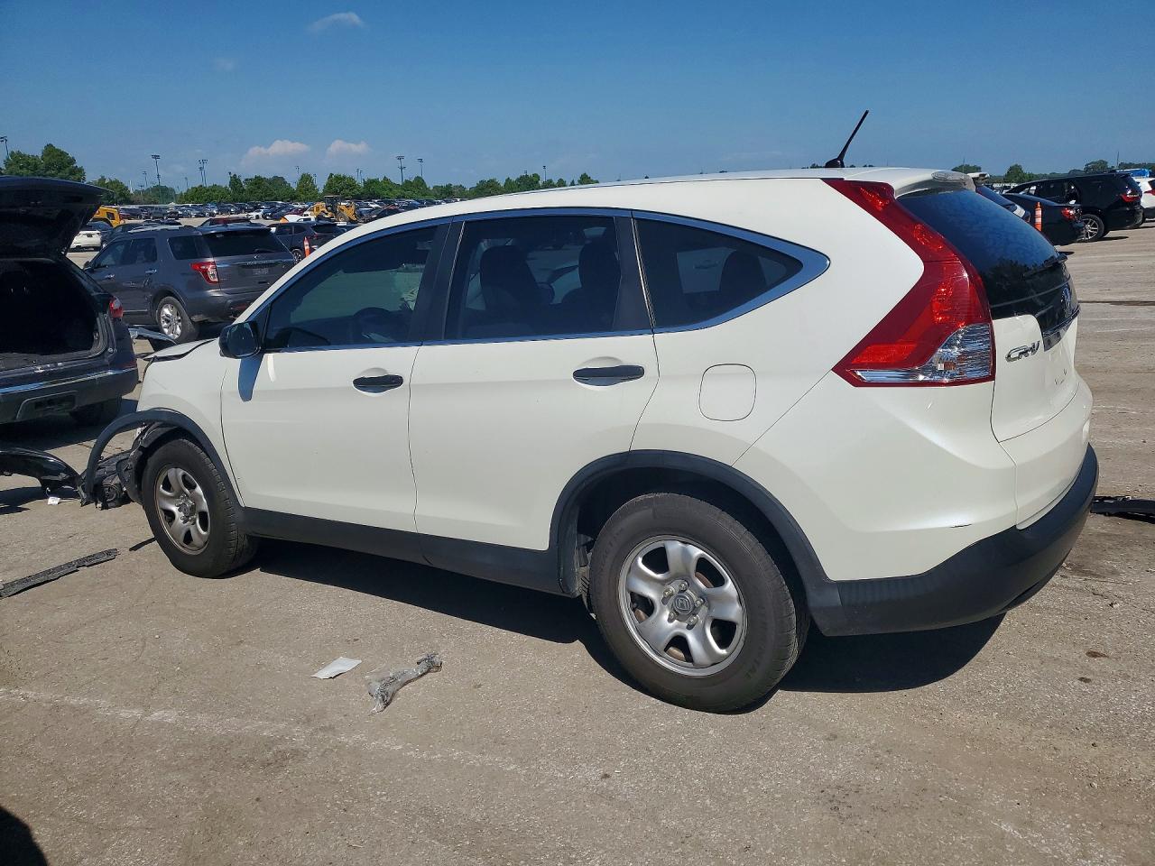 2014 Honda Cr-v Lx White vin: 5J6RM3H39EL036734