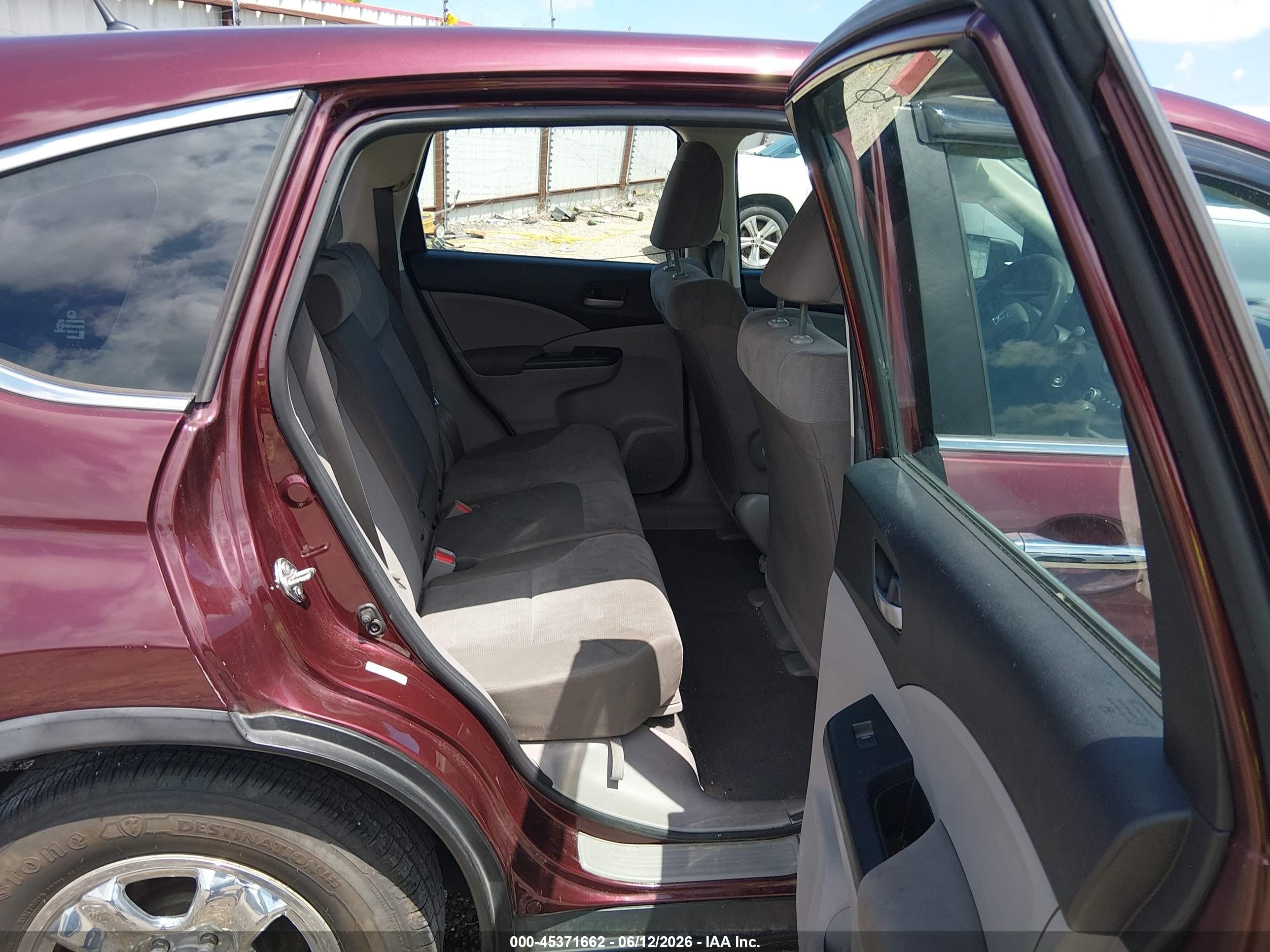2014 Honda Cr-v Lx Maroon vin: 5J6RM3H39EL042159