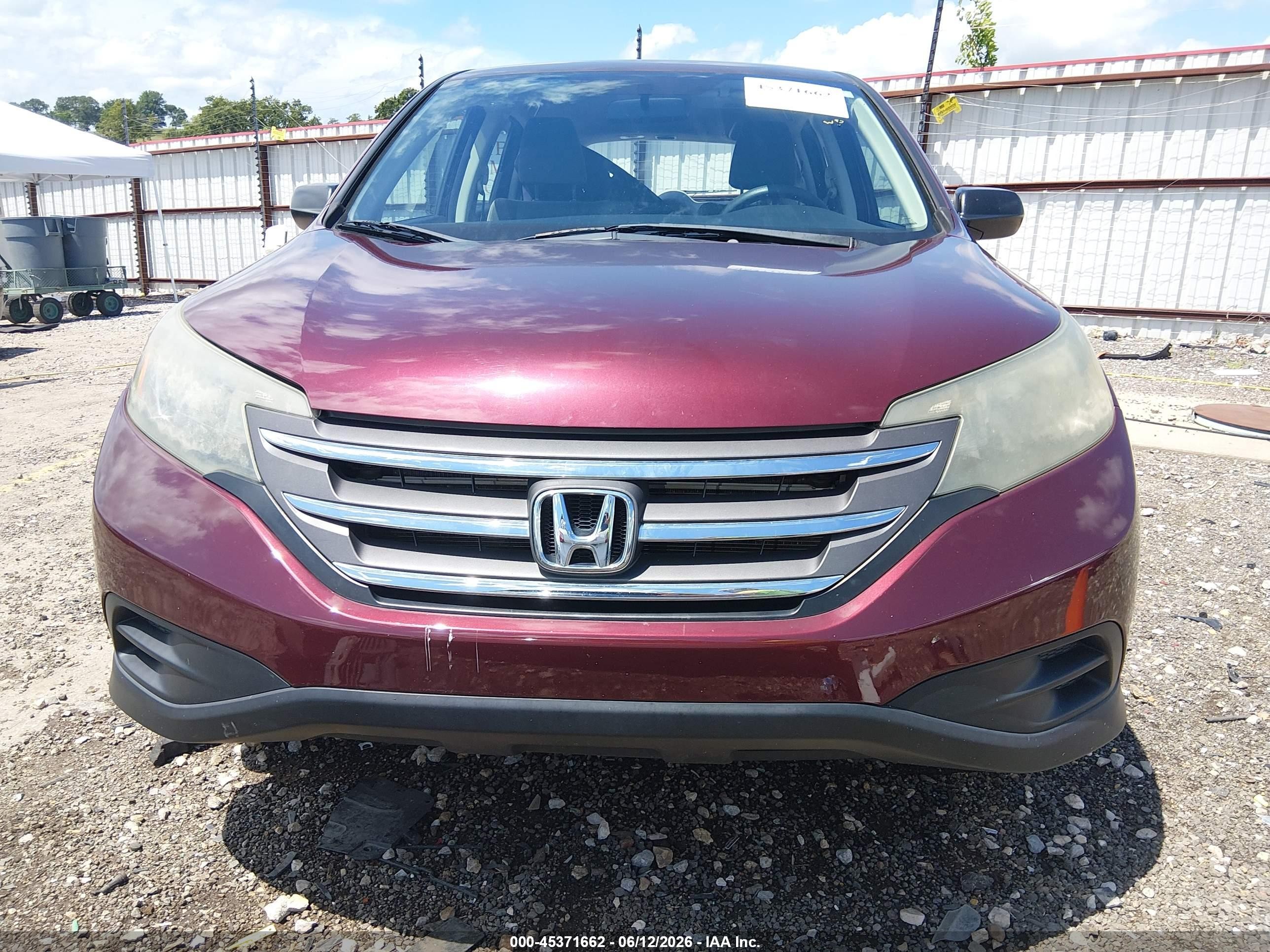 2014 Honda Cr-v Lx Maroon vin: 5J6RM3H39EL042159