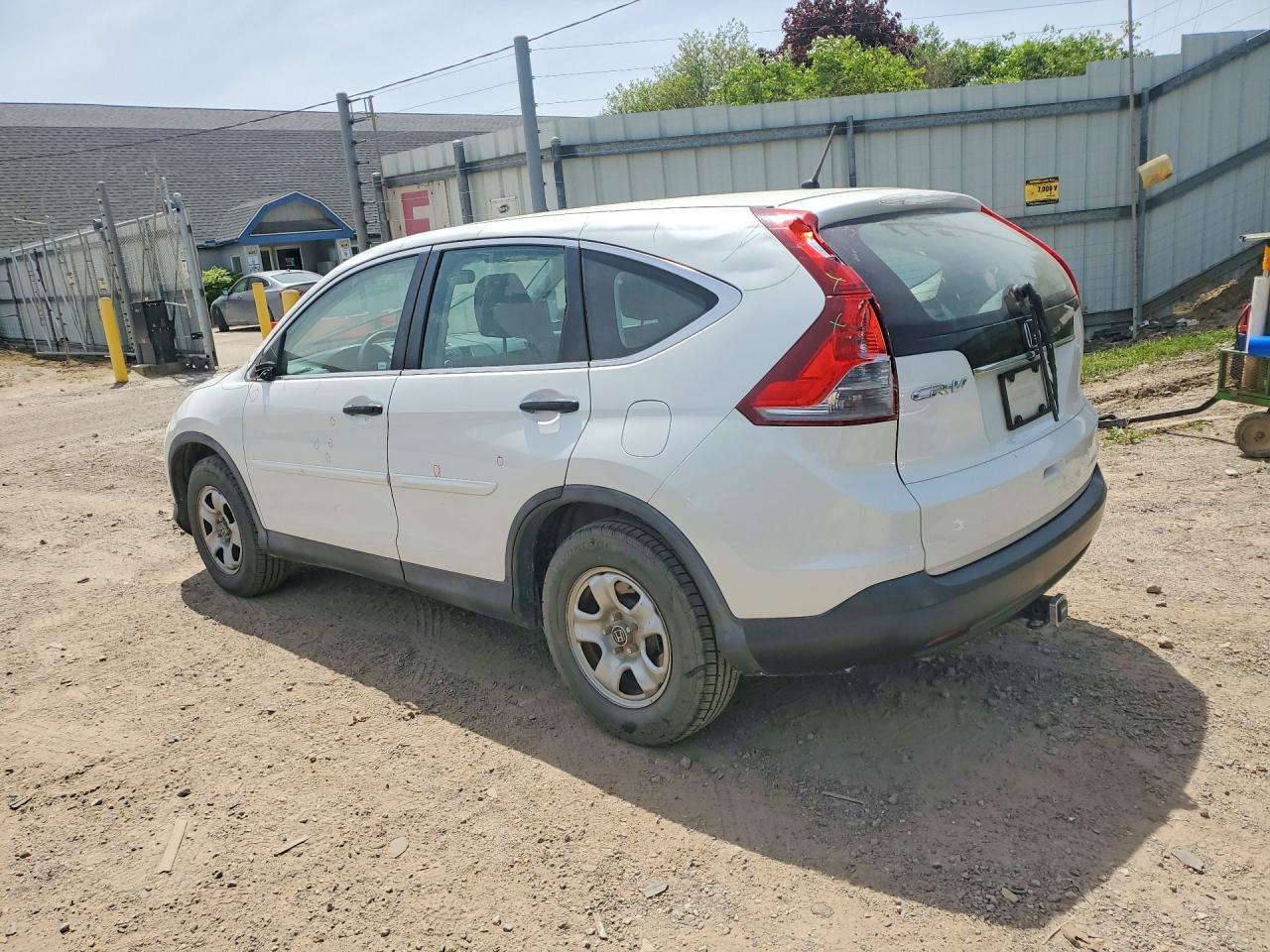2014 Honda Cr-v Lx White vin: 5J6RM3H39EL045045