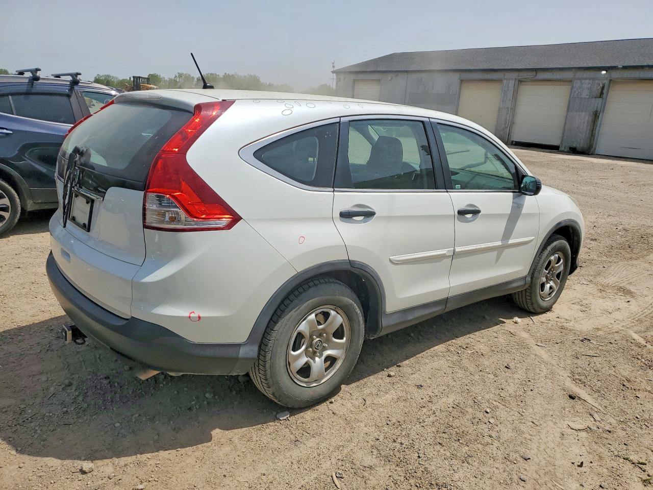 2014 Honda Cr-v Lx White vin: 5J6RM3H39EL045045