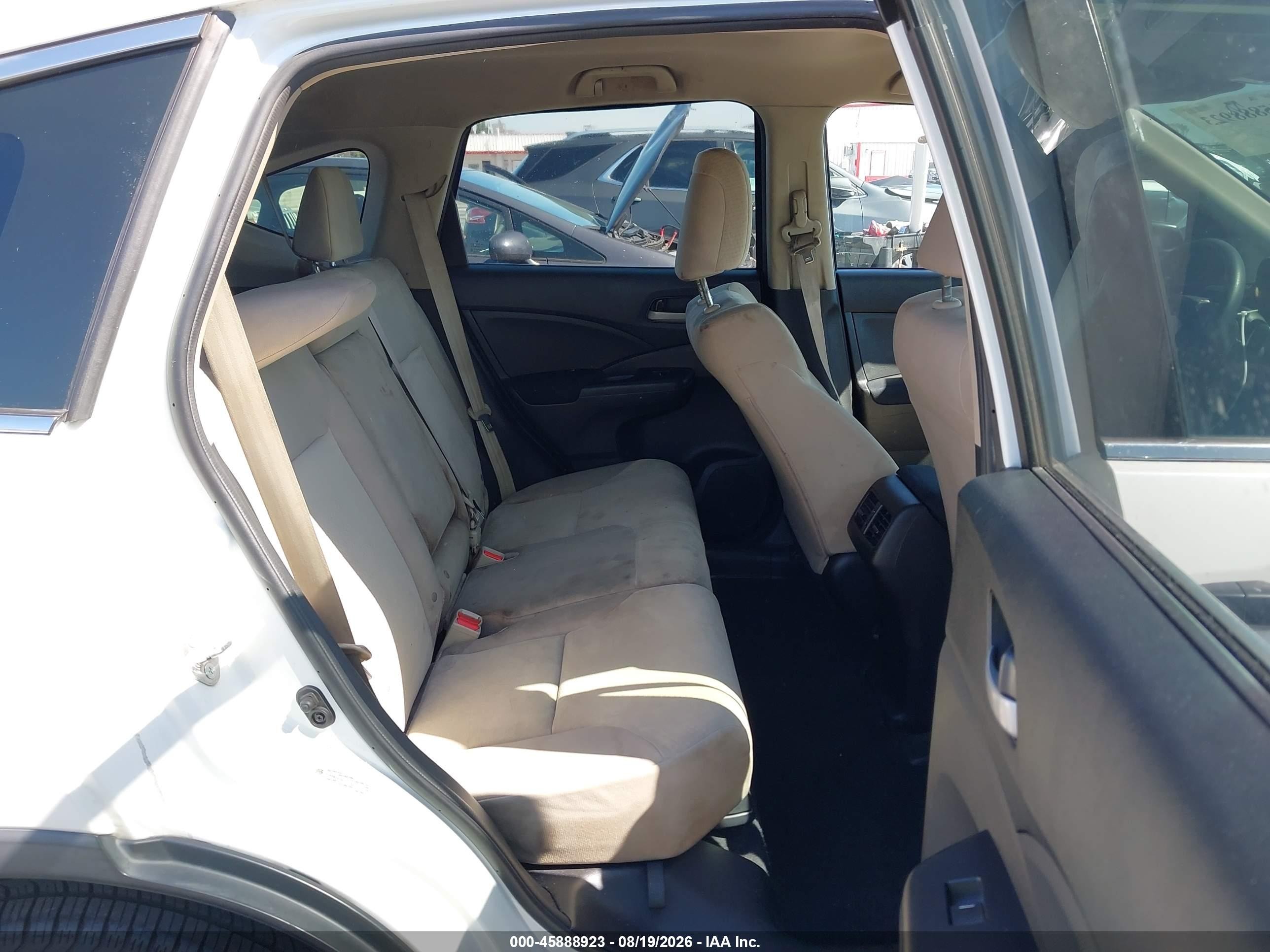 2015 Honda Cr-v Lx Белый vin: 5J6RM3H39FL001547