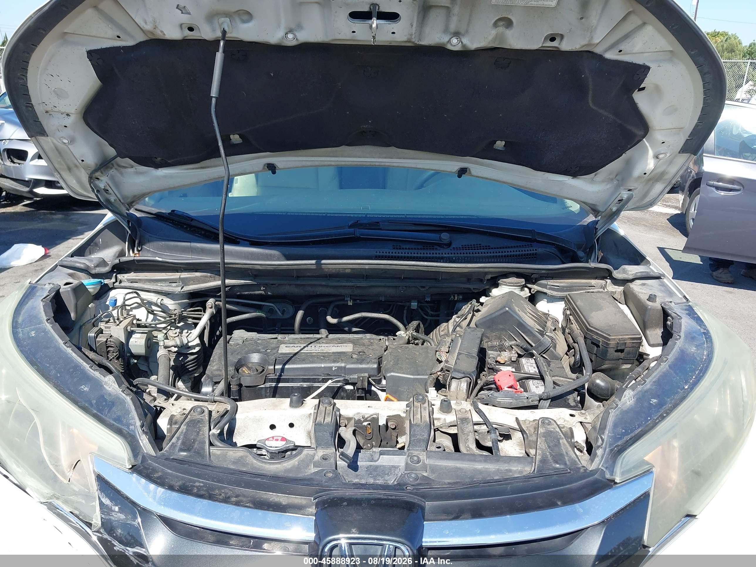 2015 Honda Cr-v Lx Белый vin: 5J6RM3H39FL001547