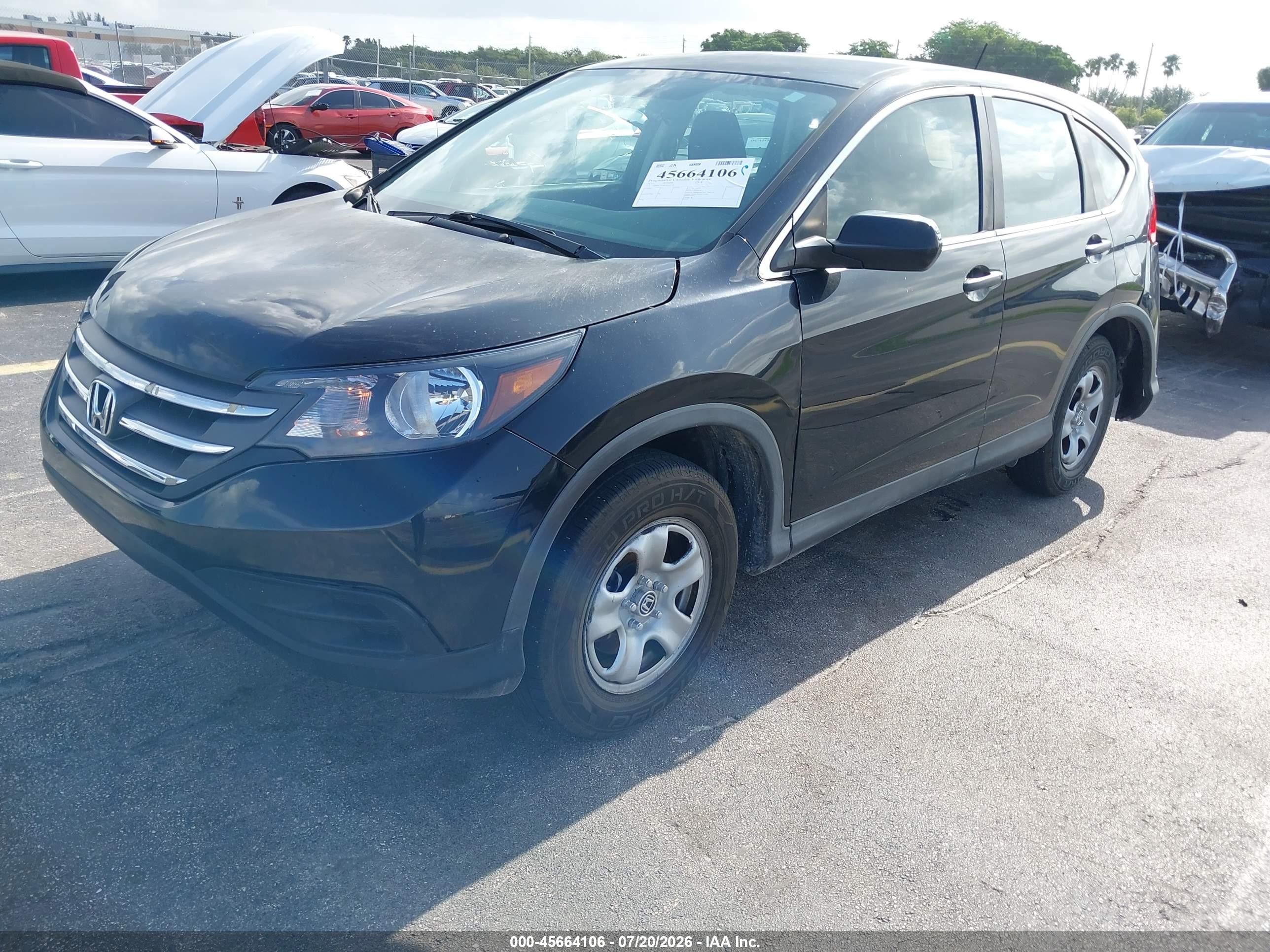 2012 Honda Cr-v Lx Черный vin: 5J6RM3H3XCL014710