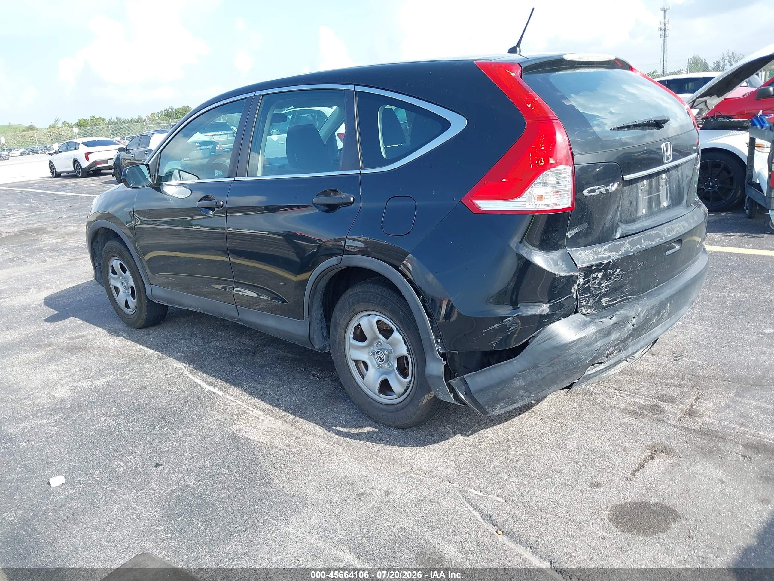 2012 Honda Cr-v Lx Черный vin: 5J6RM3H3XCL014710