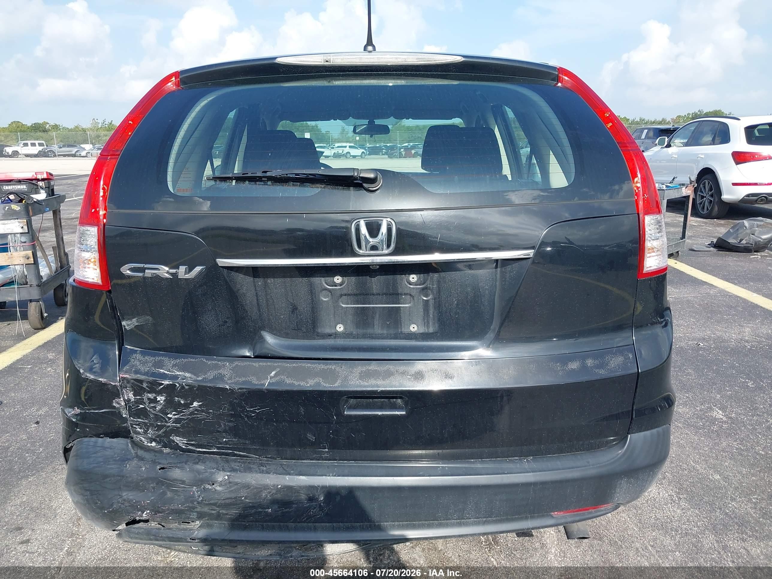 2012 Honda Cr-v Lx Черный vin: 5J6RM3H3XCL014710
