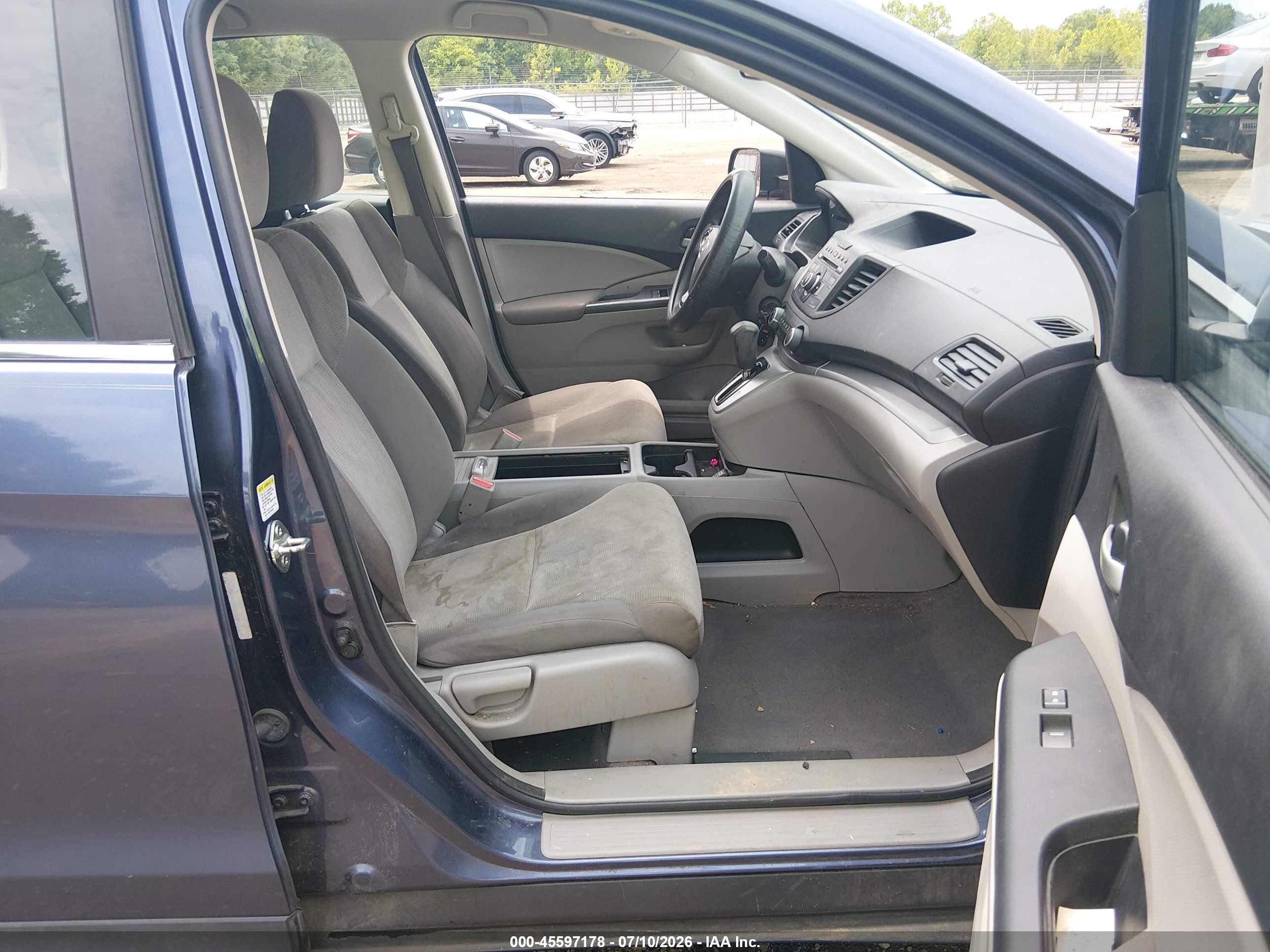 2012 Honda Cr-v Lx Синий vin: 5J6RM3H3XCL027411