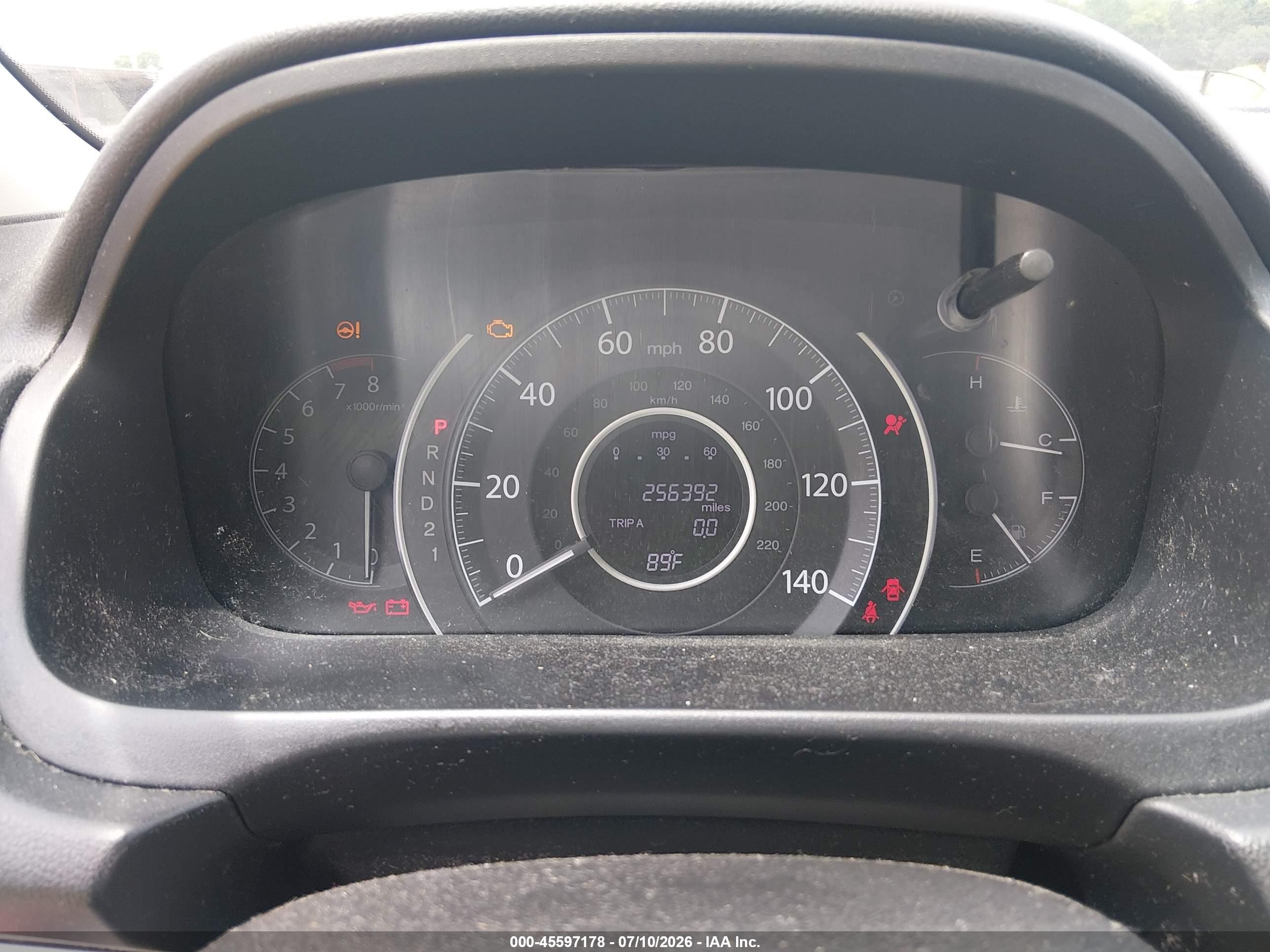 2012 Honda Cr-v Lx Синий vin: 5J6RM3H3XCL027411