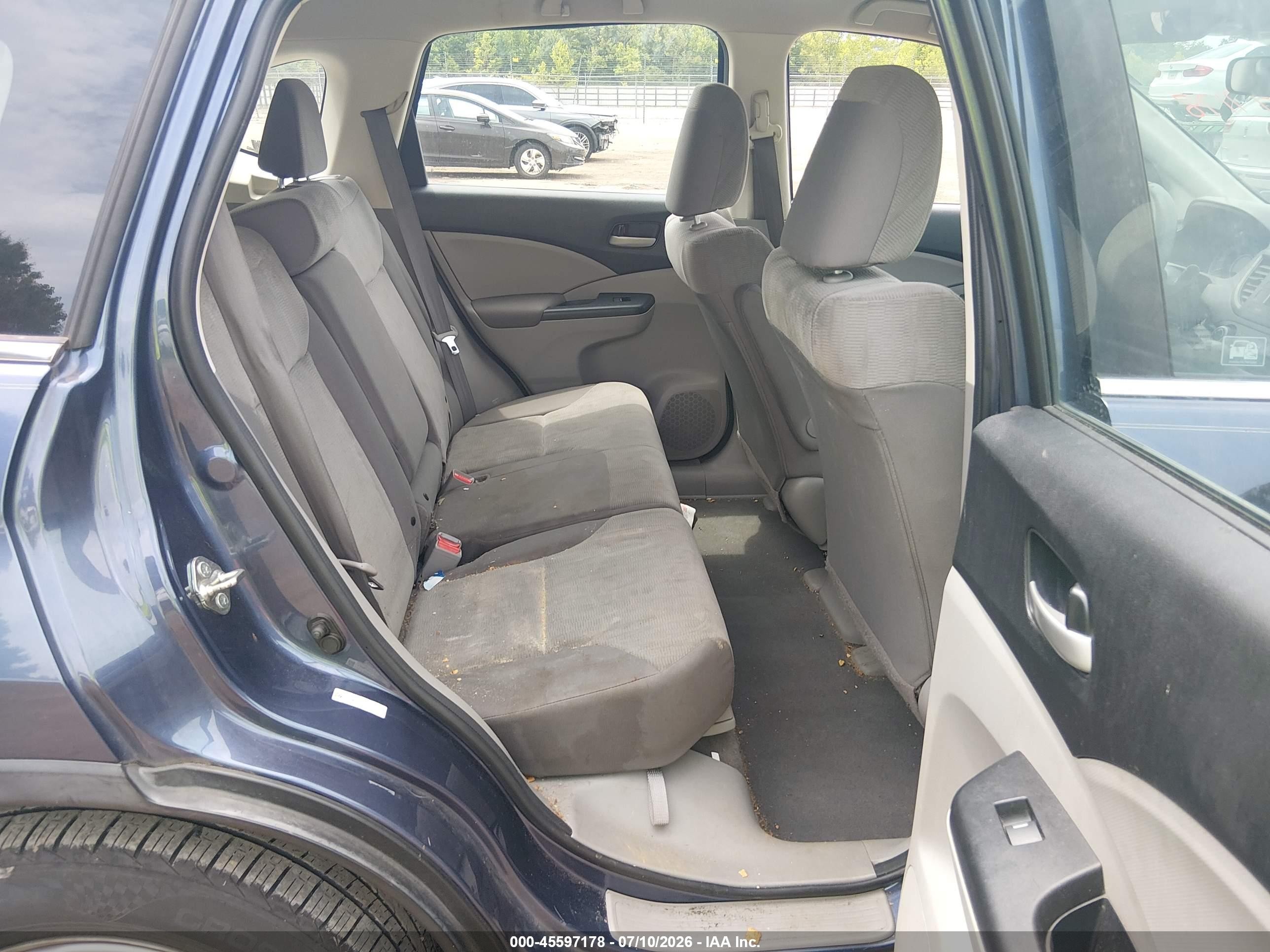 2012 Honda Cr-v Lx Синий vin: 5J6RM3H3XCL027411