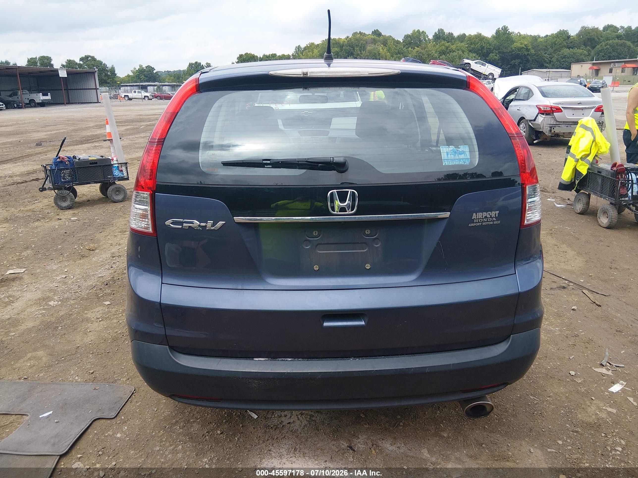 2012 Honda Cr-v Lx Синий vin: 5J6RM3H3XCL027411