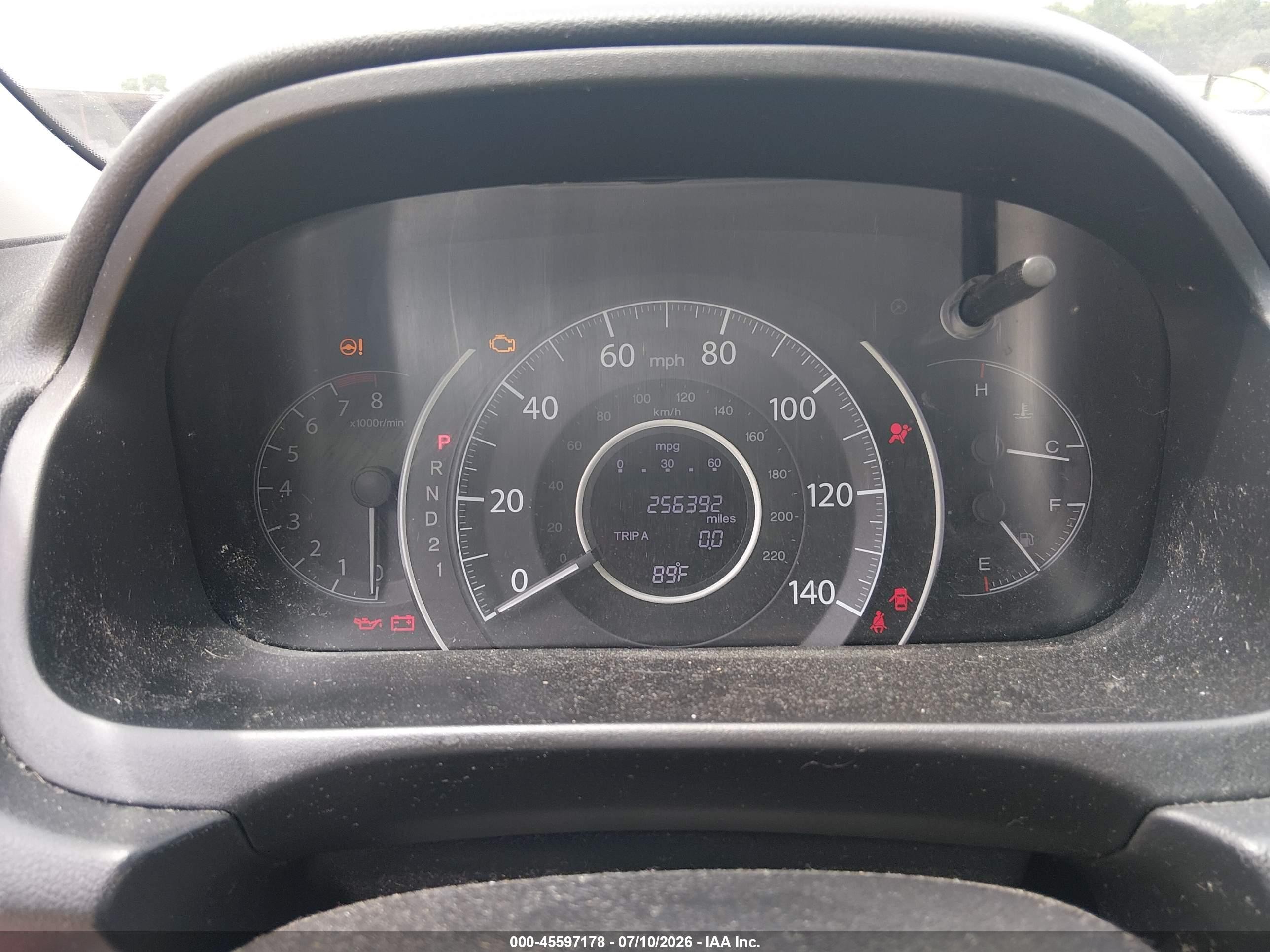 2012 Honda Cr-v Lx Синий vin: 5J6RM3H3XCL027411