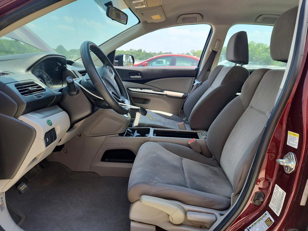 2013 Honda Cr-v Lx Burgundy vin: 5J6RM3H3XDL003918