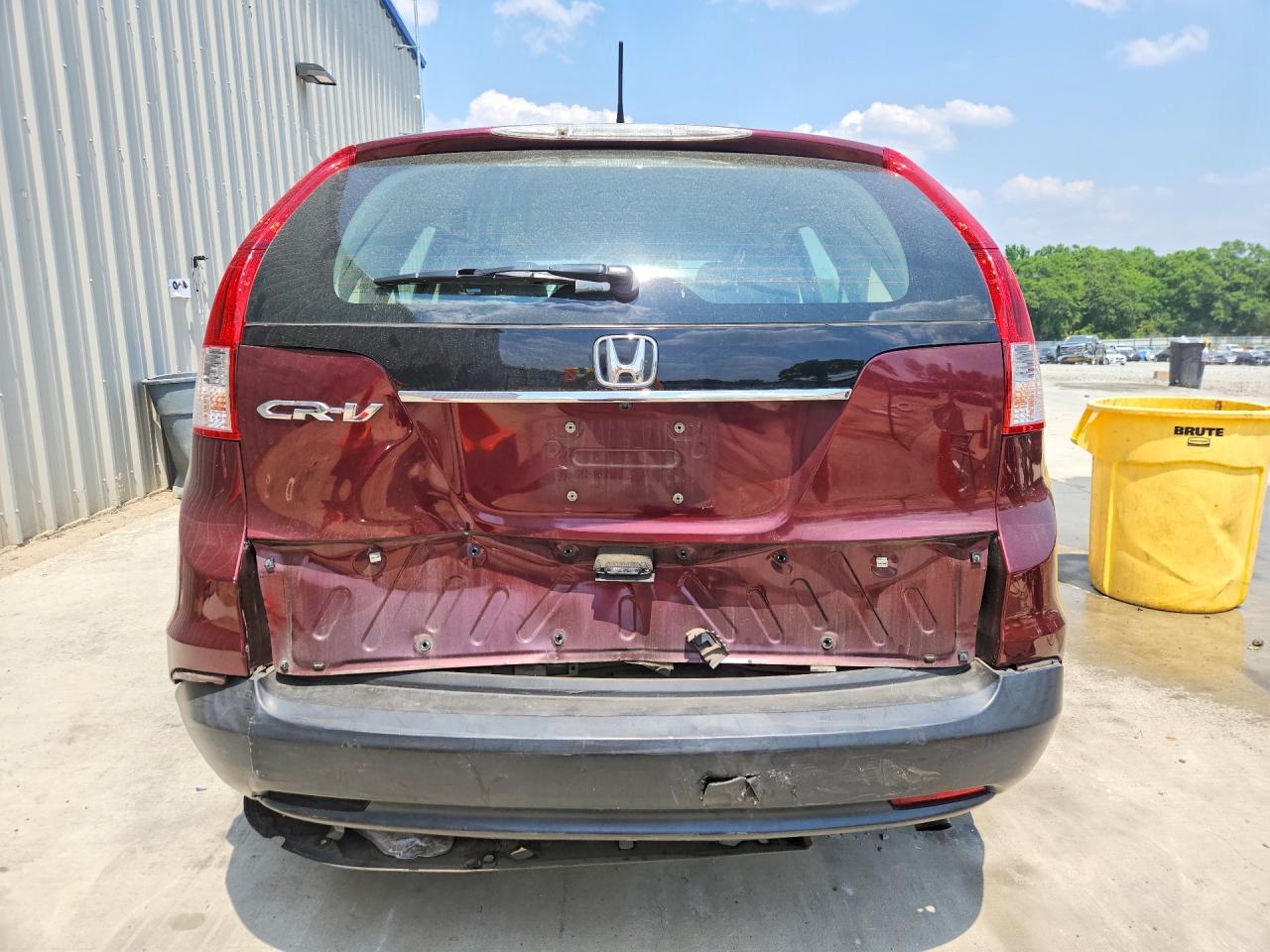 2013 Honda Cr-v Lx Burgundy vin: 5J6RM3H3XDL003918