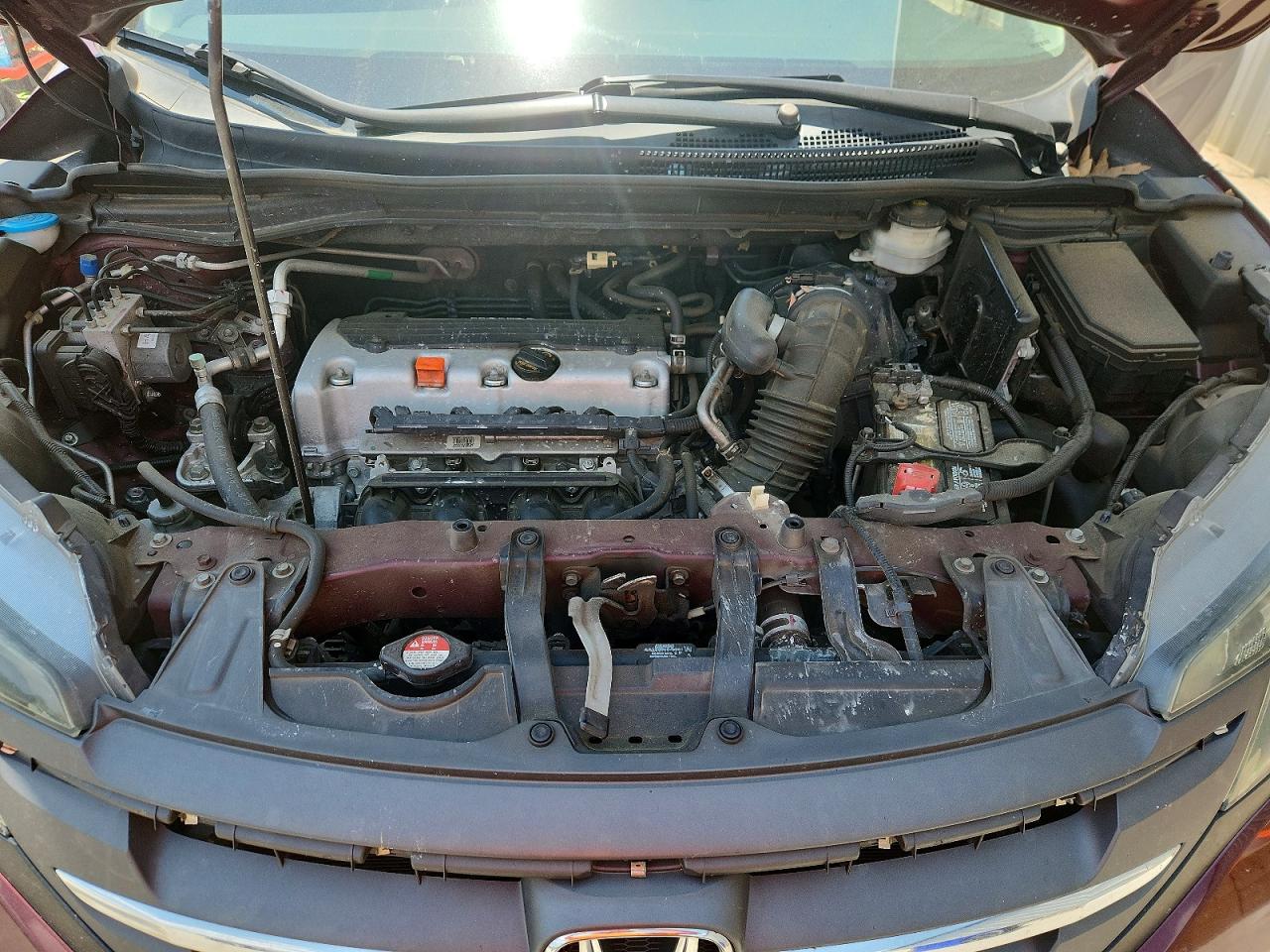 2013 Honda Cr-v Lx Burgundy vin: 5J6RM3H3XDL003918