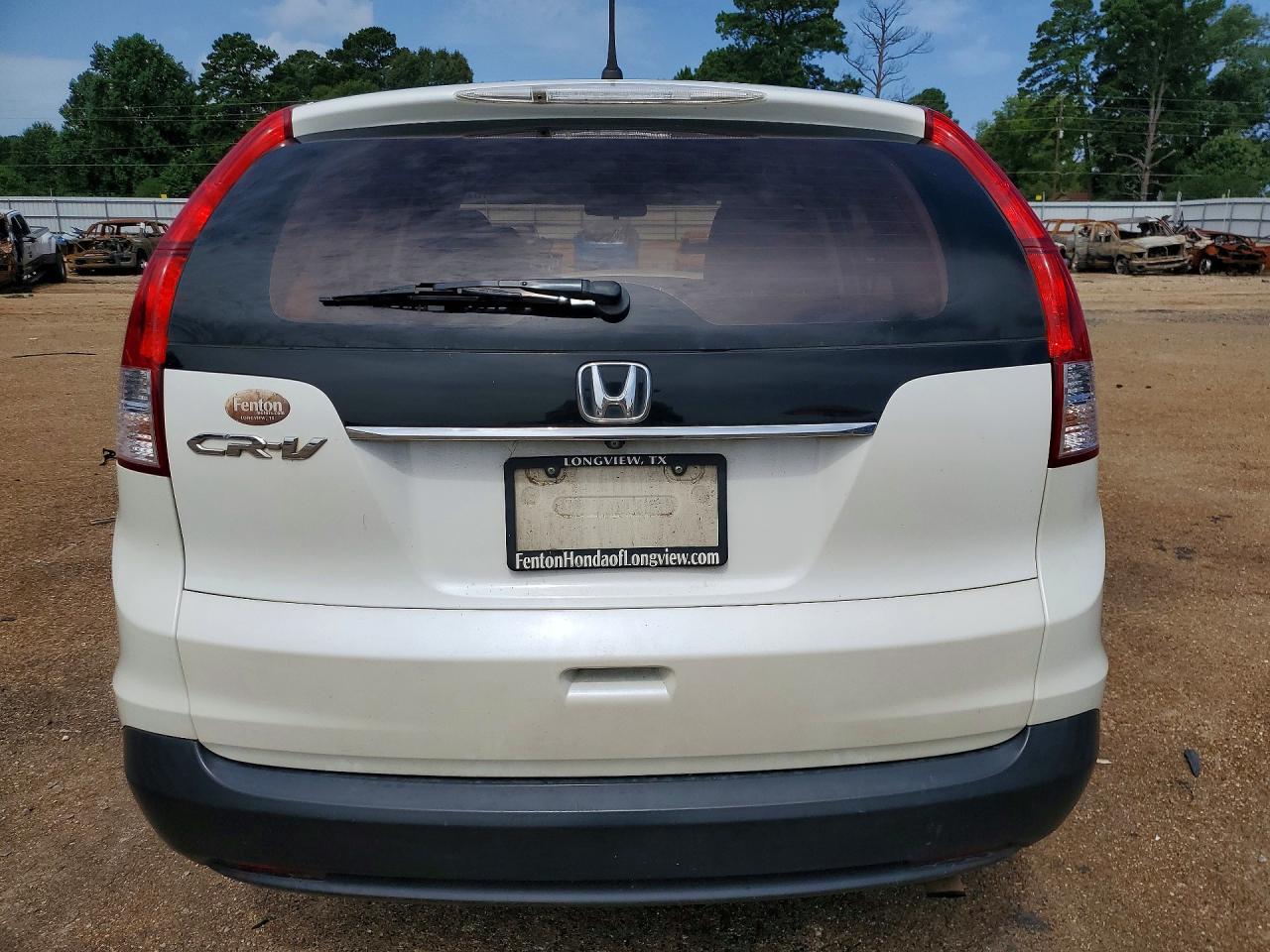 2013 Honda Cr-v Lx White vin: 5J6RM3H3XDL037695