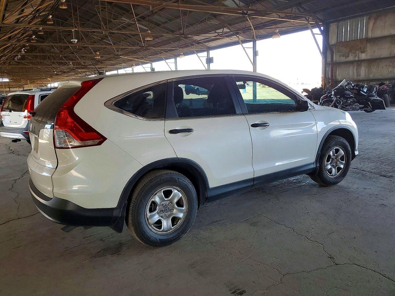 2013 Honda Cr-v Lx White vin: 5J6RM3H3XDL037728