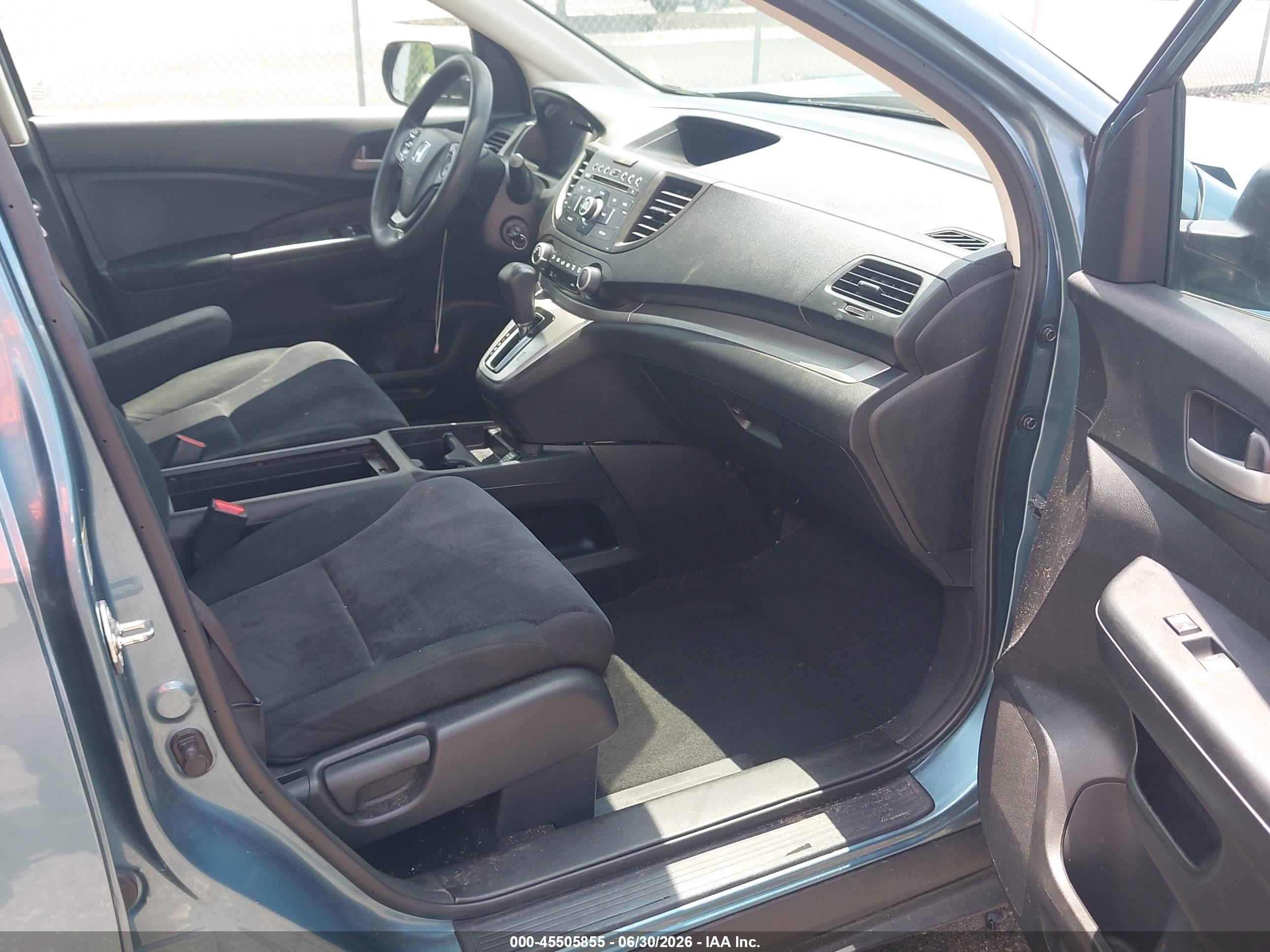 2013 Honda Cr-v Lx Light Blue vin: 5J6RM3H3XDL039561