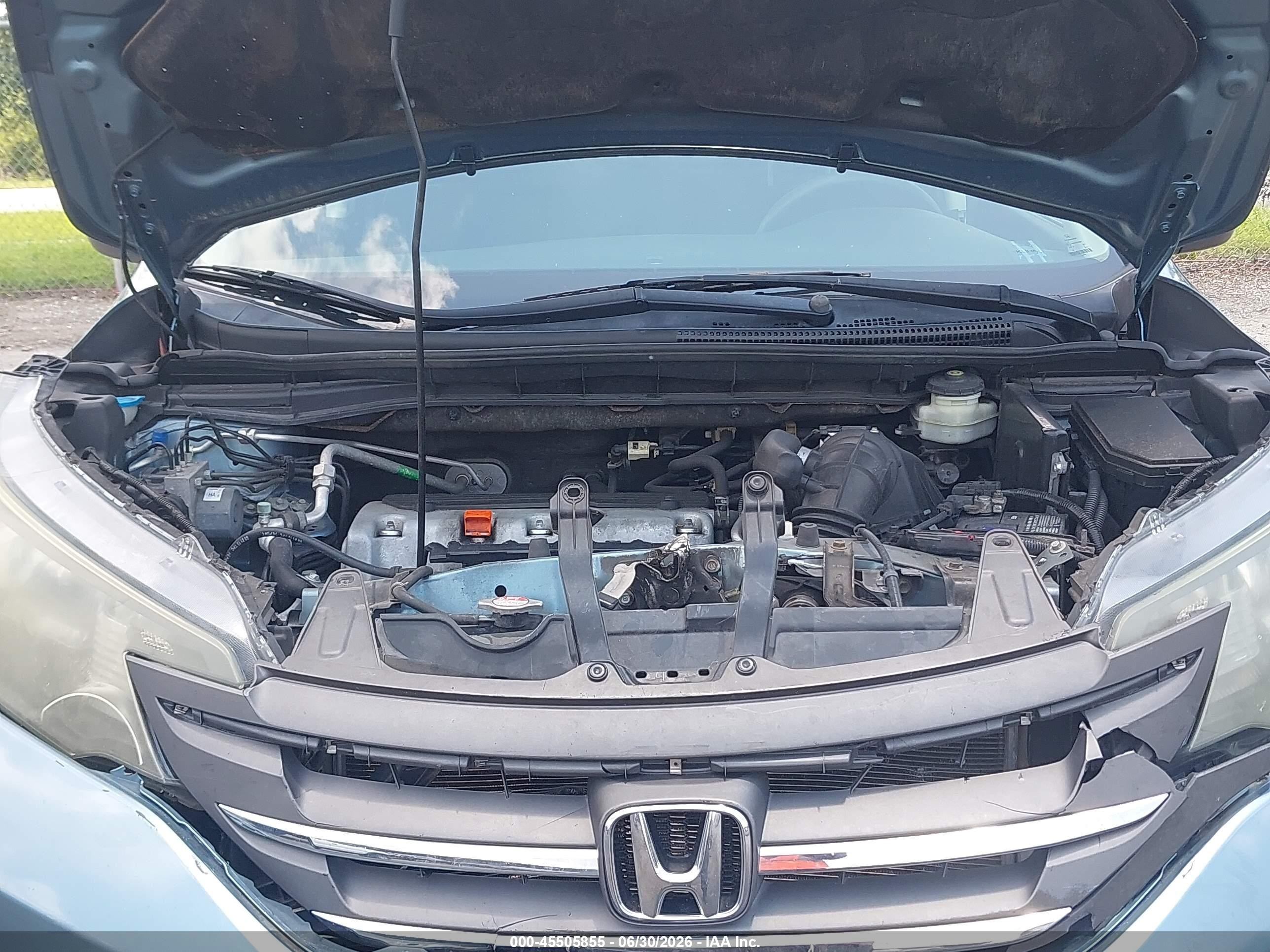 2013 Honda Cr-v Lx Light Blue vin: 5J6RM3H3XDL039561
