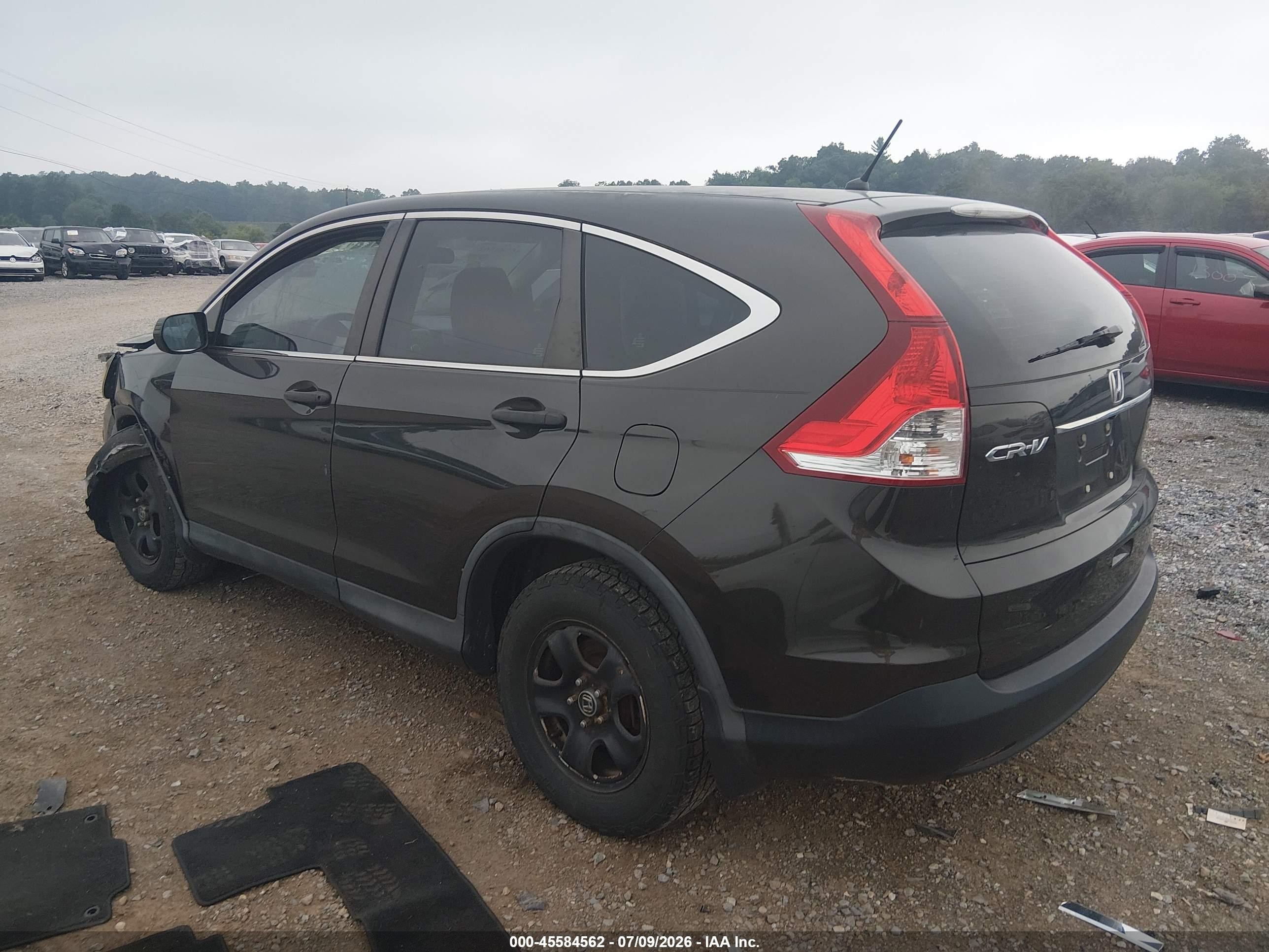 2014 Honda Cr-v Lx Gray vin: 5J6RM3H3XEL004035