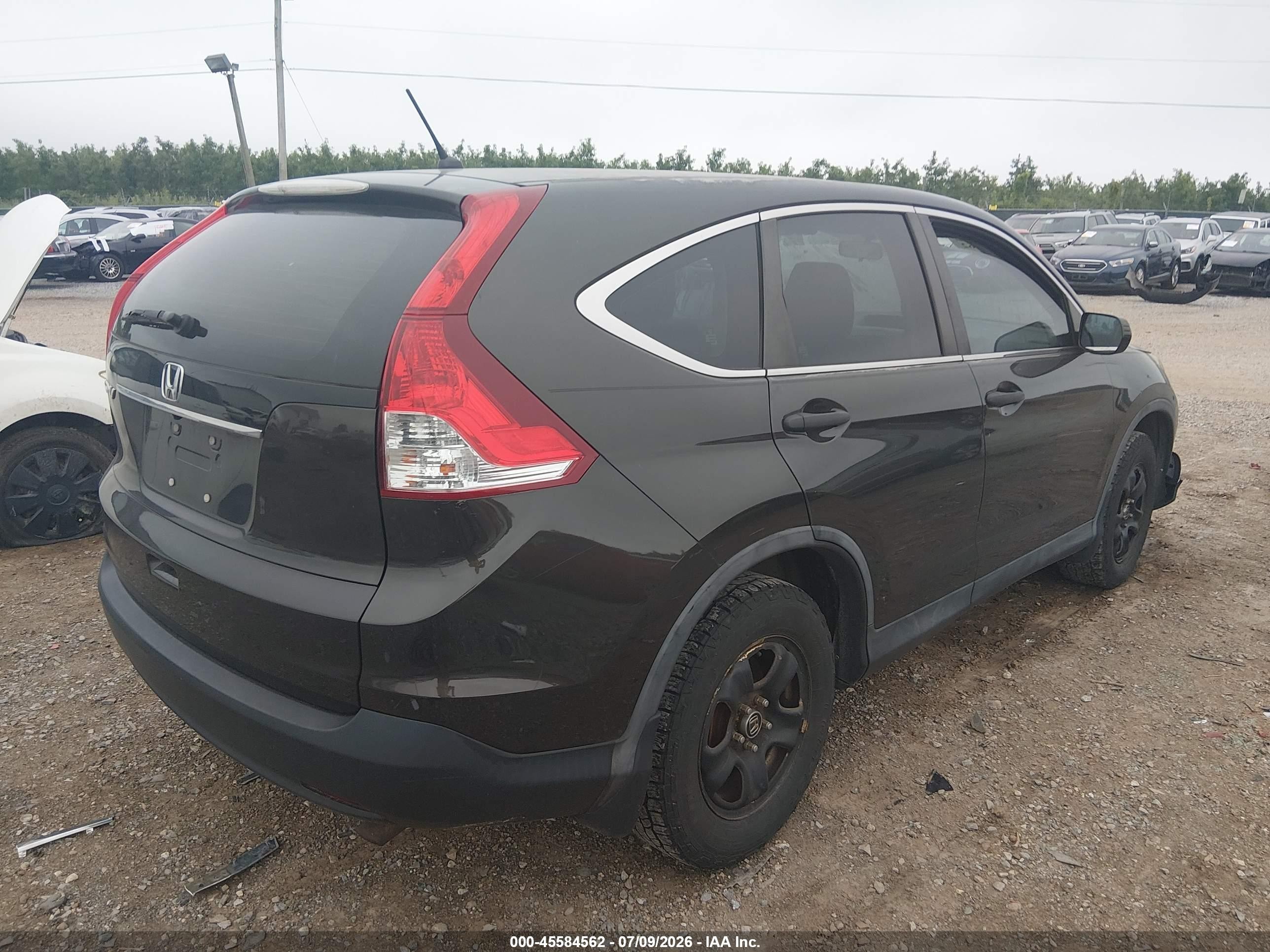 2014 Honda Cr-v Lx Gray vin: 5J6RM3H3XEL004035