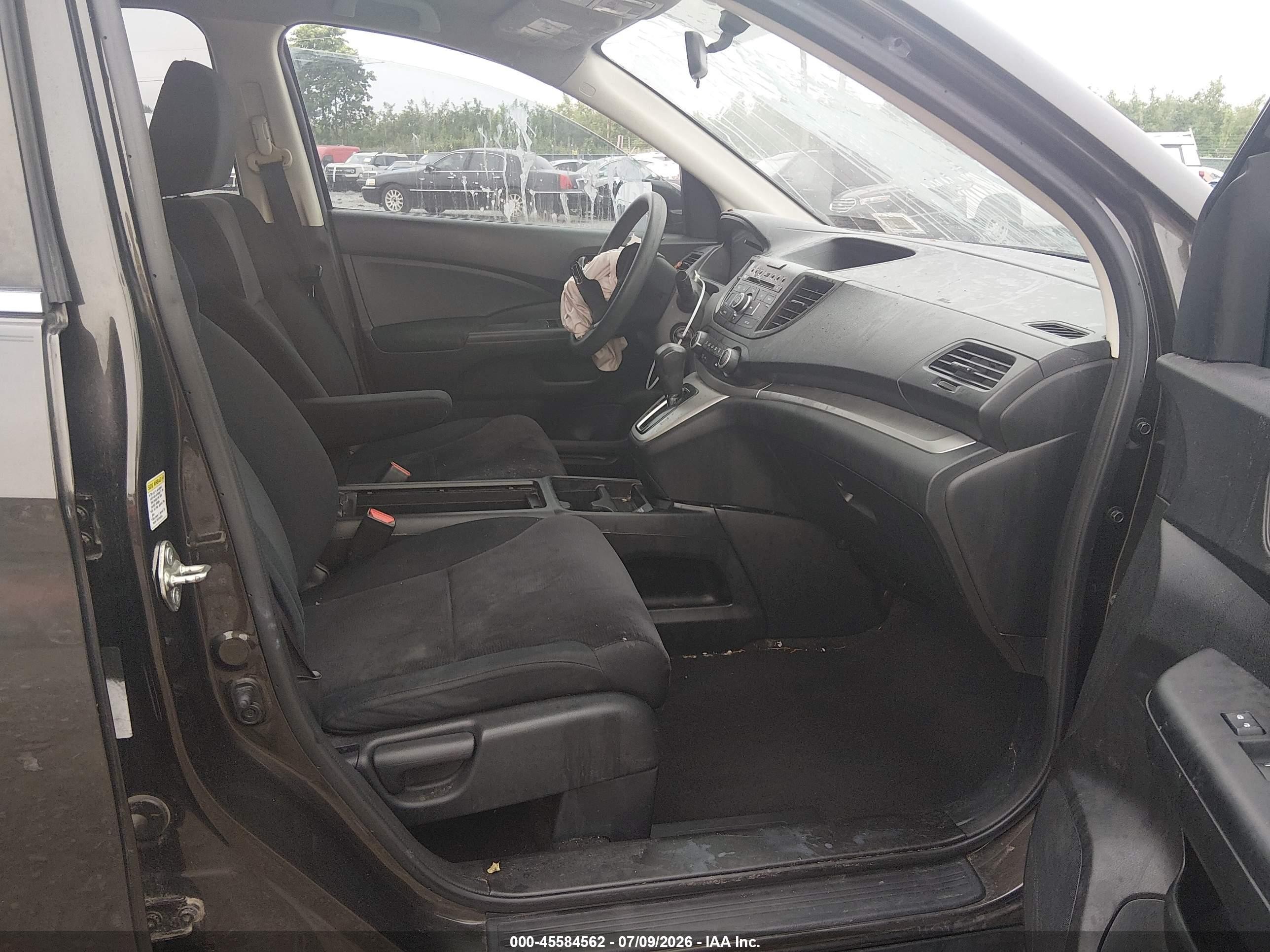 2014 Honda Cr-v Lx Gray vin: 5J6RM3H3XEL004035
