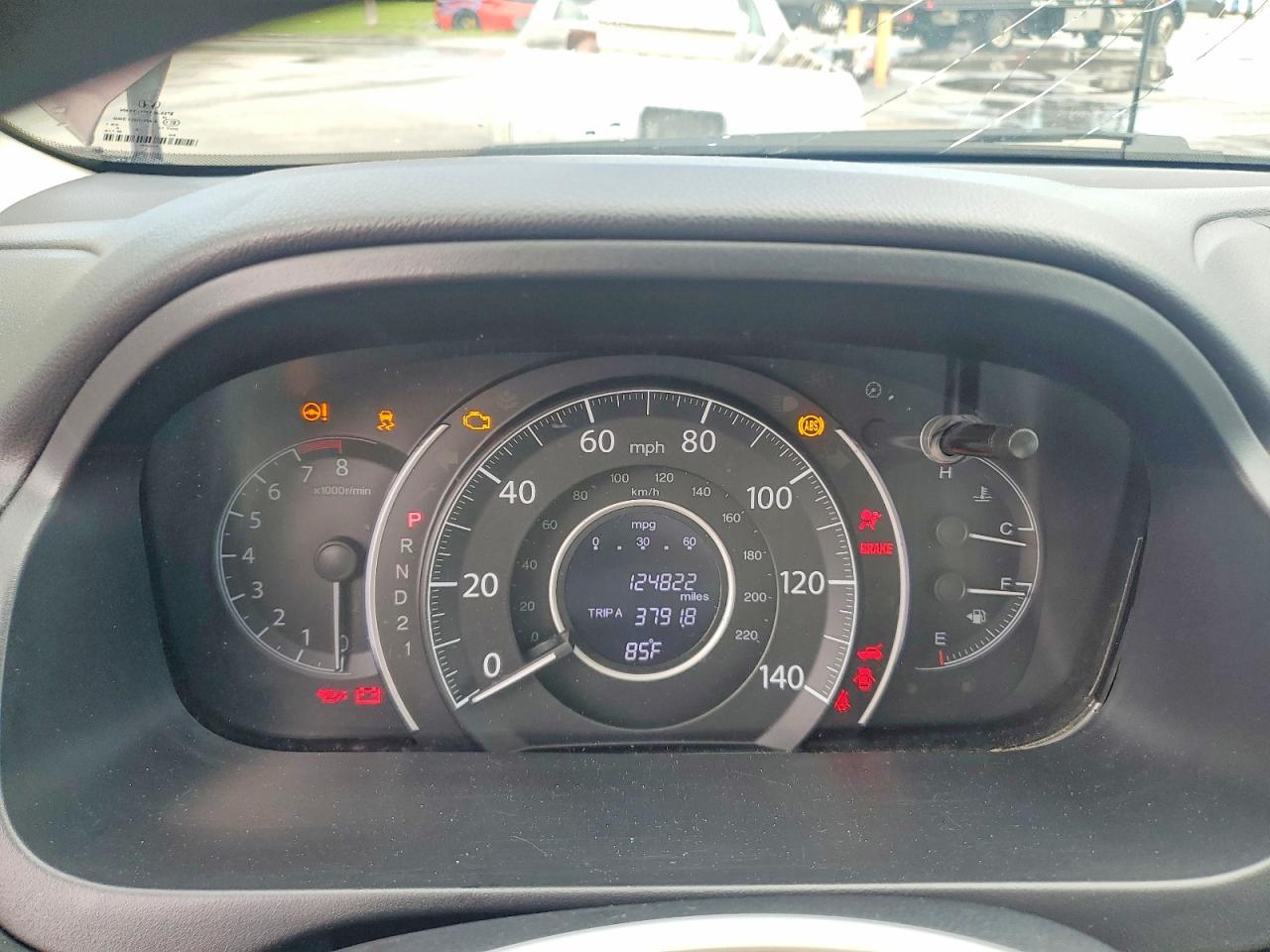 2014 Honda Cr-v Lx Burgundy vin: 5J6RM3H3XEL008201