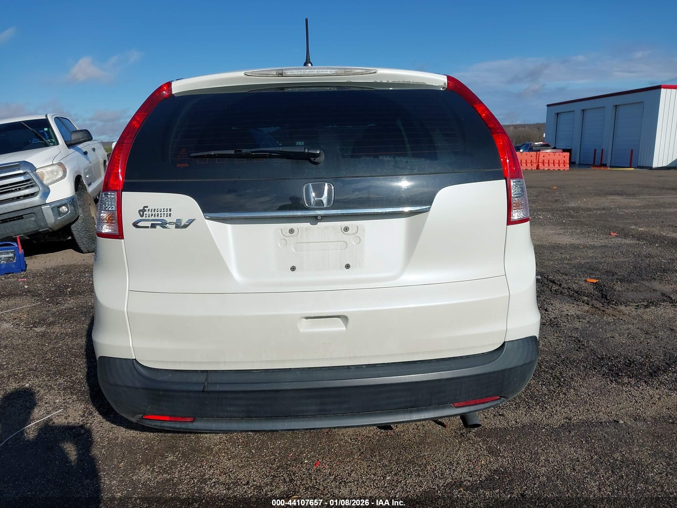 2014 Honda Cr-v Lx White vin: 5J6RM3H3XEL012507