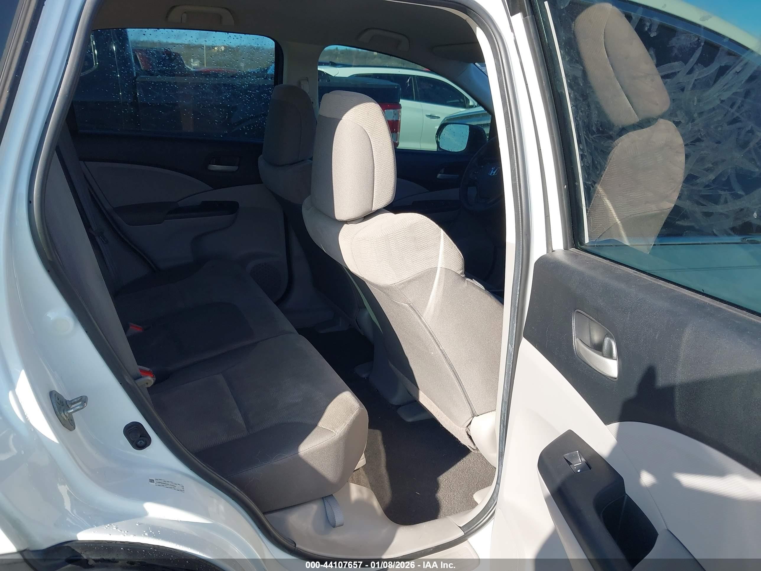 2014 Honda Cr-v Lx White vin: 5J6RM3H3XEL012507